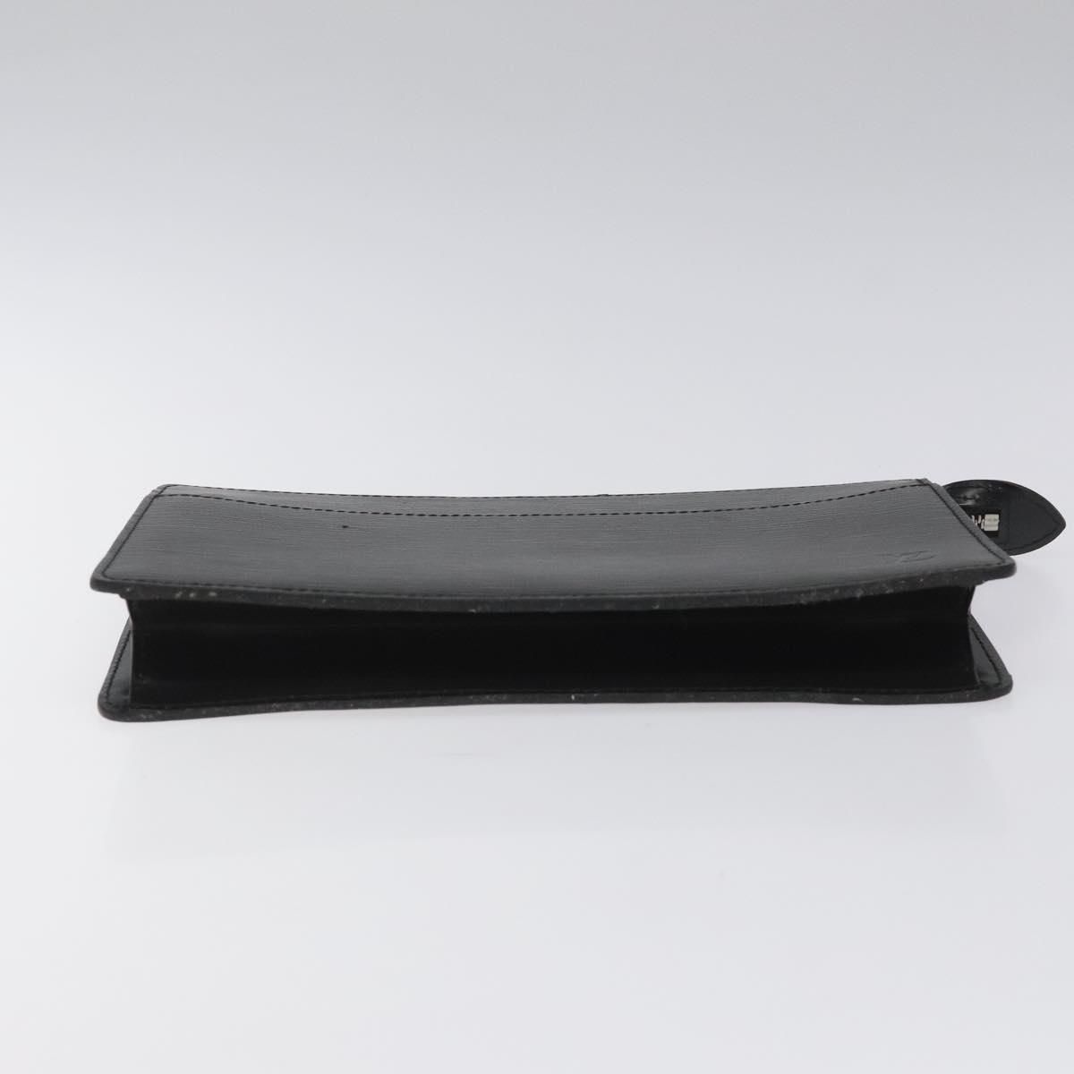 Louis Vuitton Epi Pochette Homme Clutch Bag Black Noir M 52522 Lv Auth