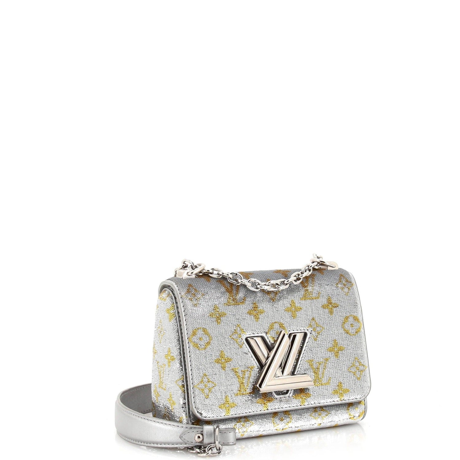 Louis Vuitton Twist Handbag Monogram Sequins Pm