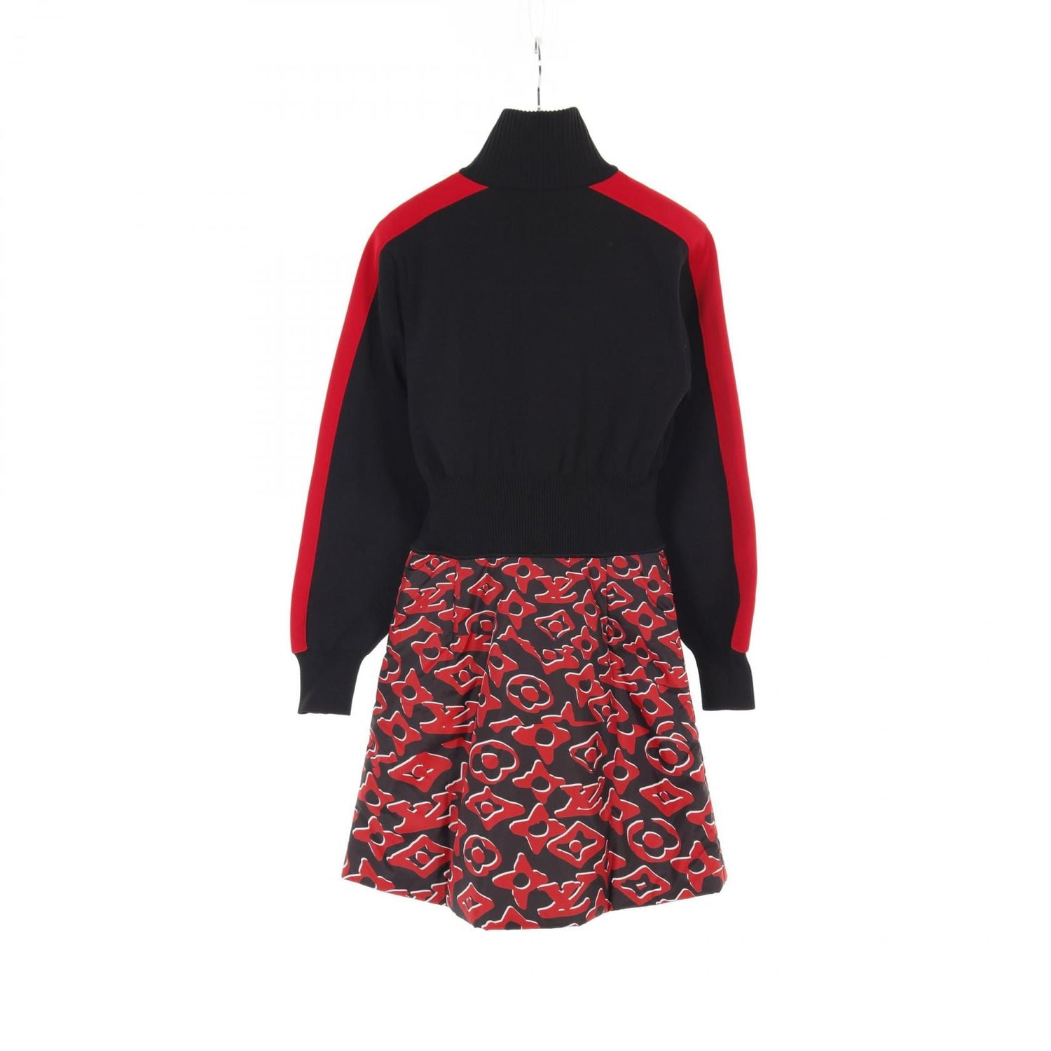 Louis Vuitton X Urs Fischer Monogram Red Black Red Dress Fkkd 02zis