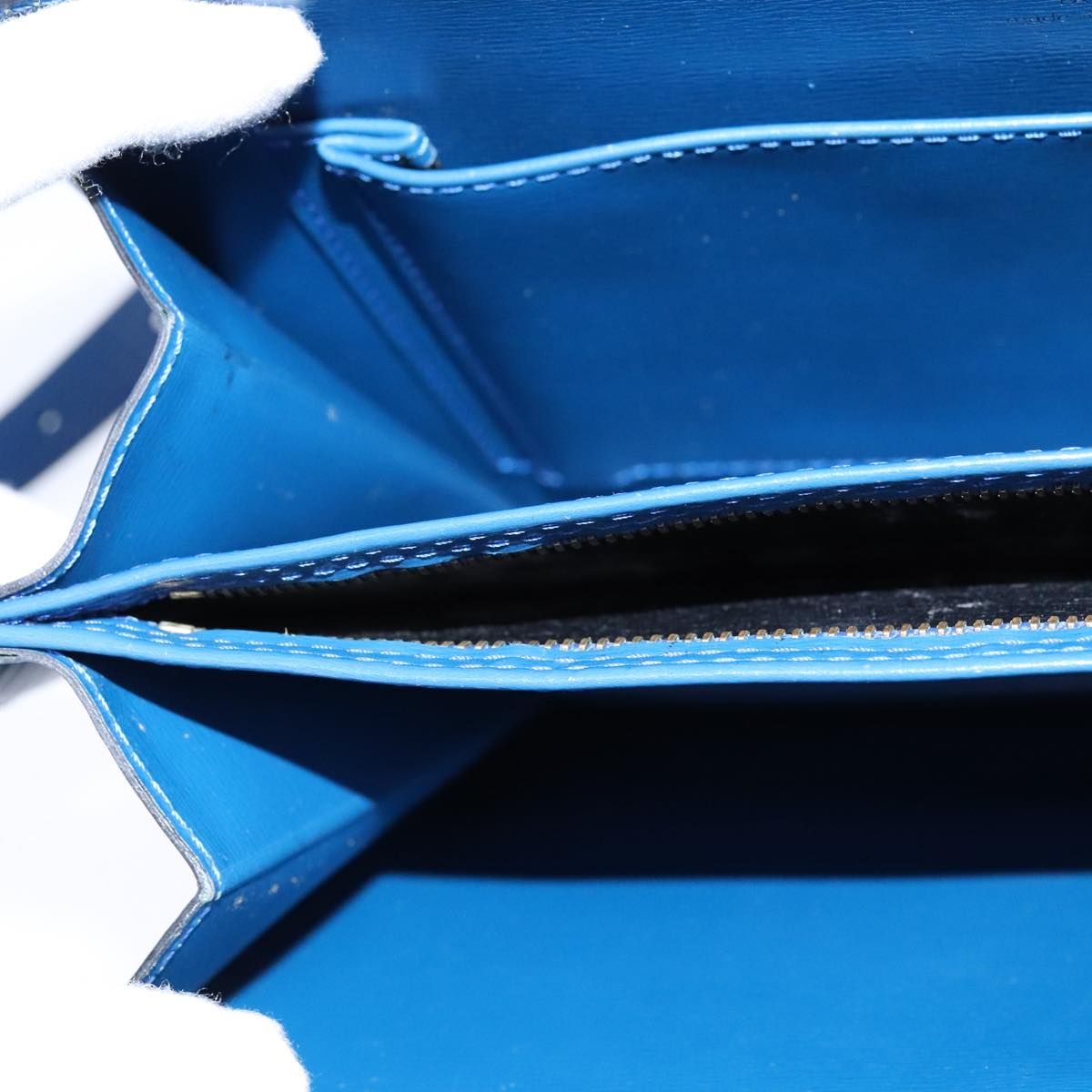 Louis Vuitton Epi Capuchin Shoulder Bag Blue M 52345 Lv Auth