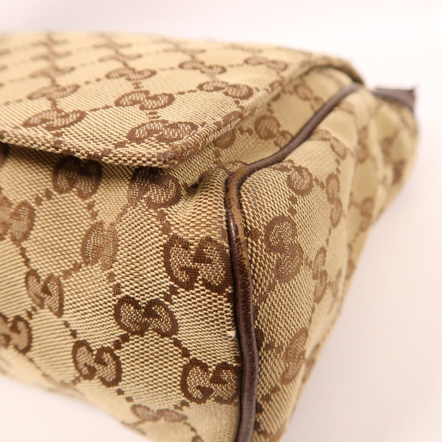 Gucci Canvas Shoulder Bag Brown Canvas 145861