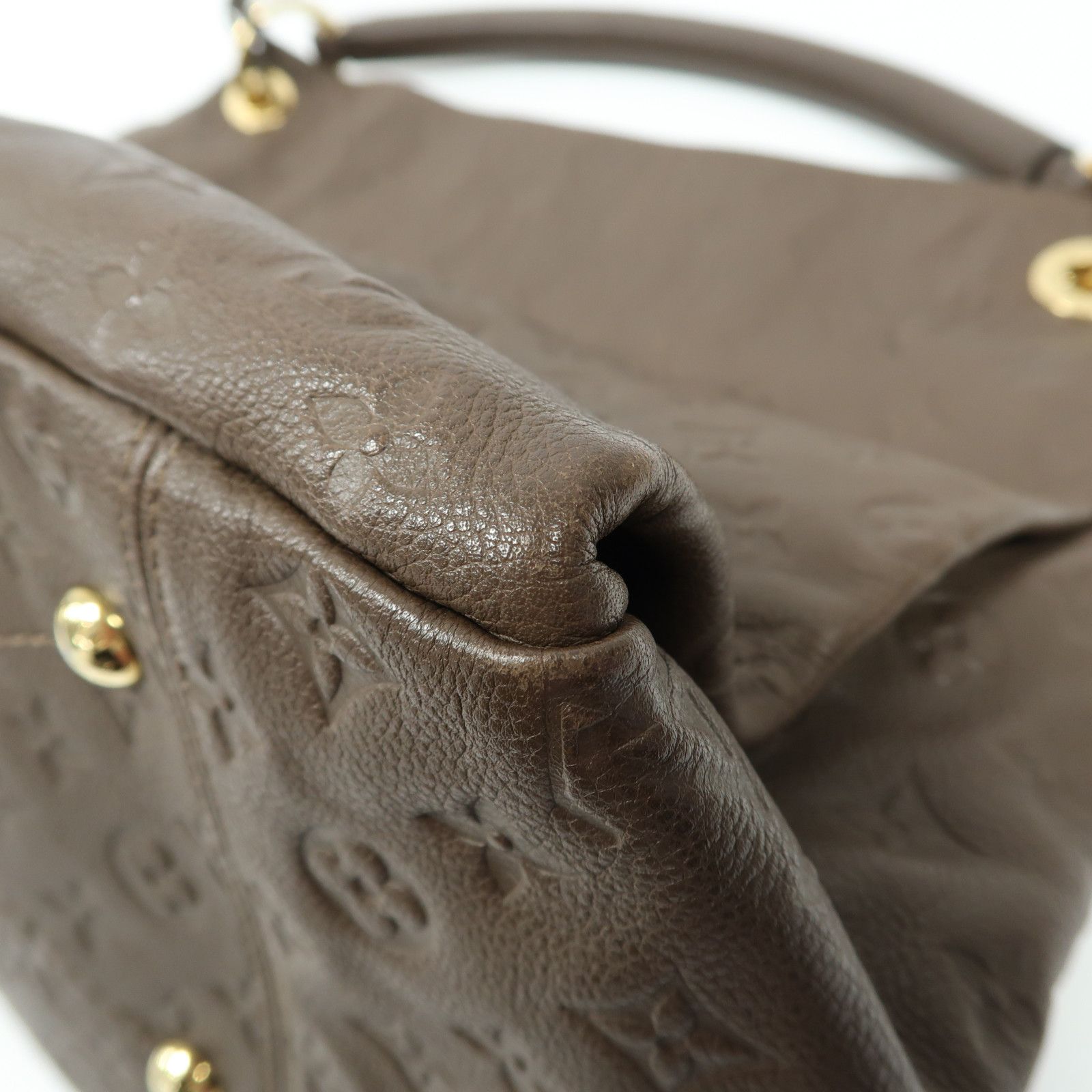 Louis Vuitton Cowhide Leather Artsy Mm Gold Shoulder Back Bag Color Brown Shoulder Bag M 94325
