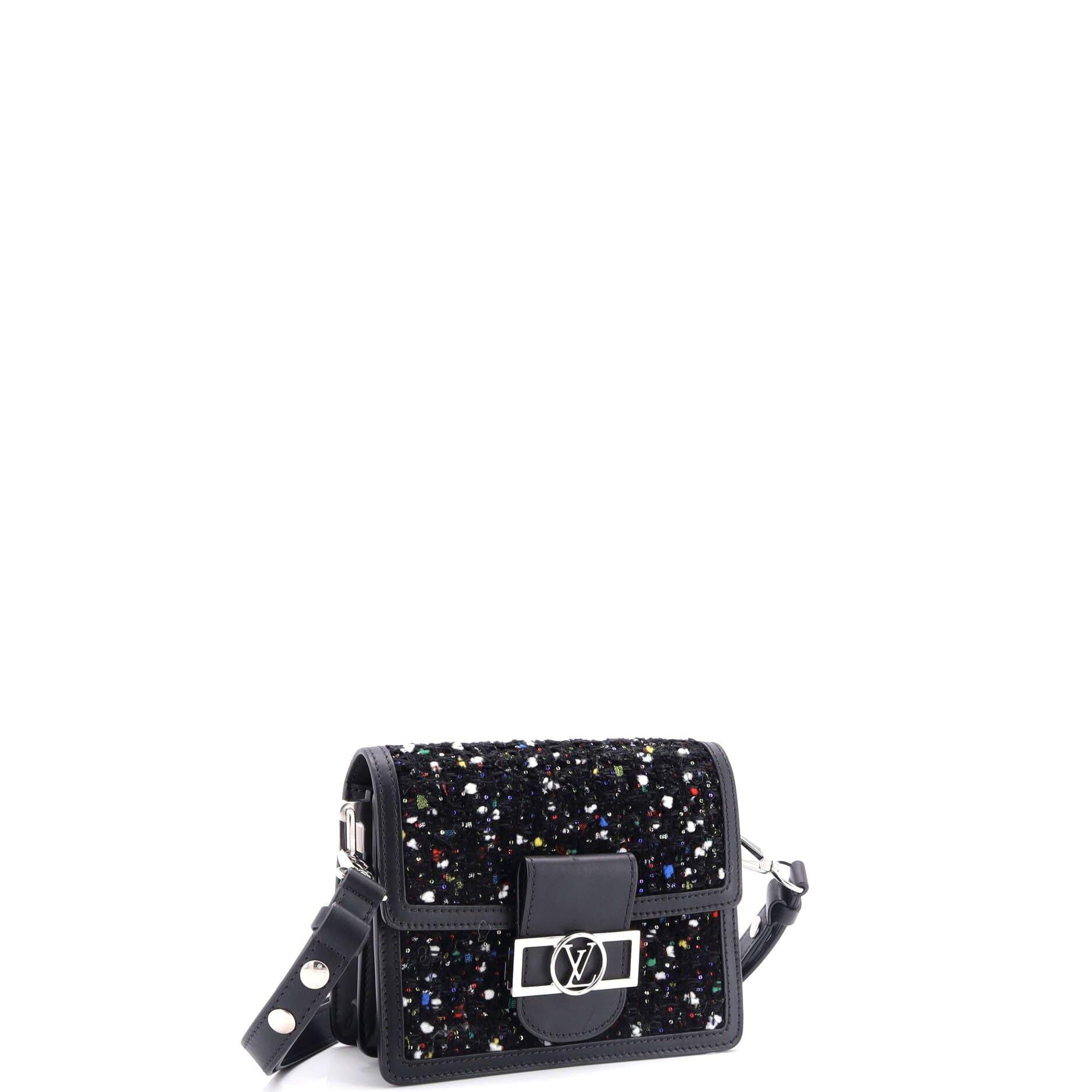 Louis Vuitton Dauphine Shoulder Bag Tweed Mini