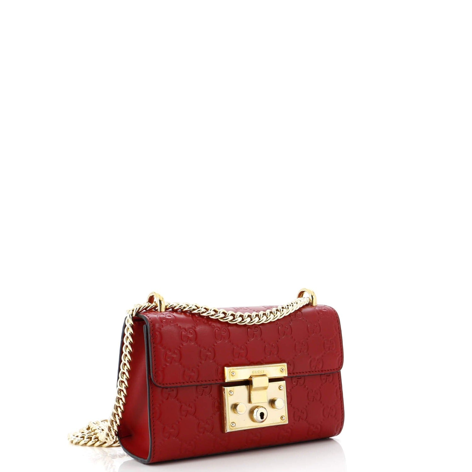 Gucci Padlock Shoulder Bag Guccissima Leather Small