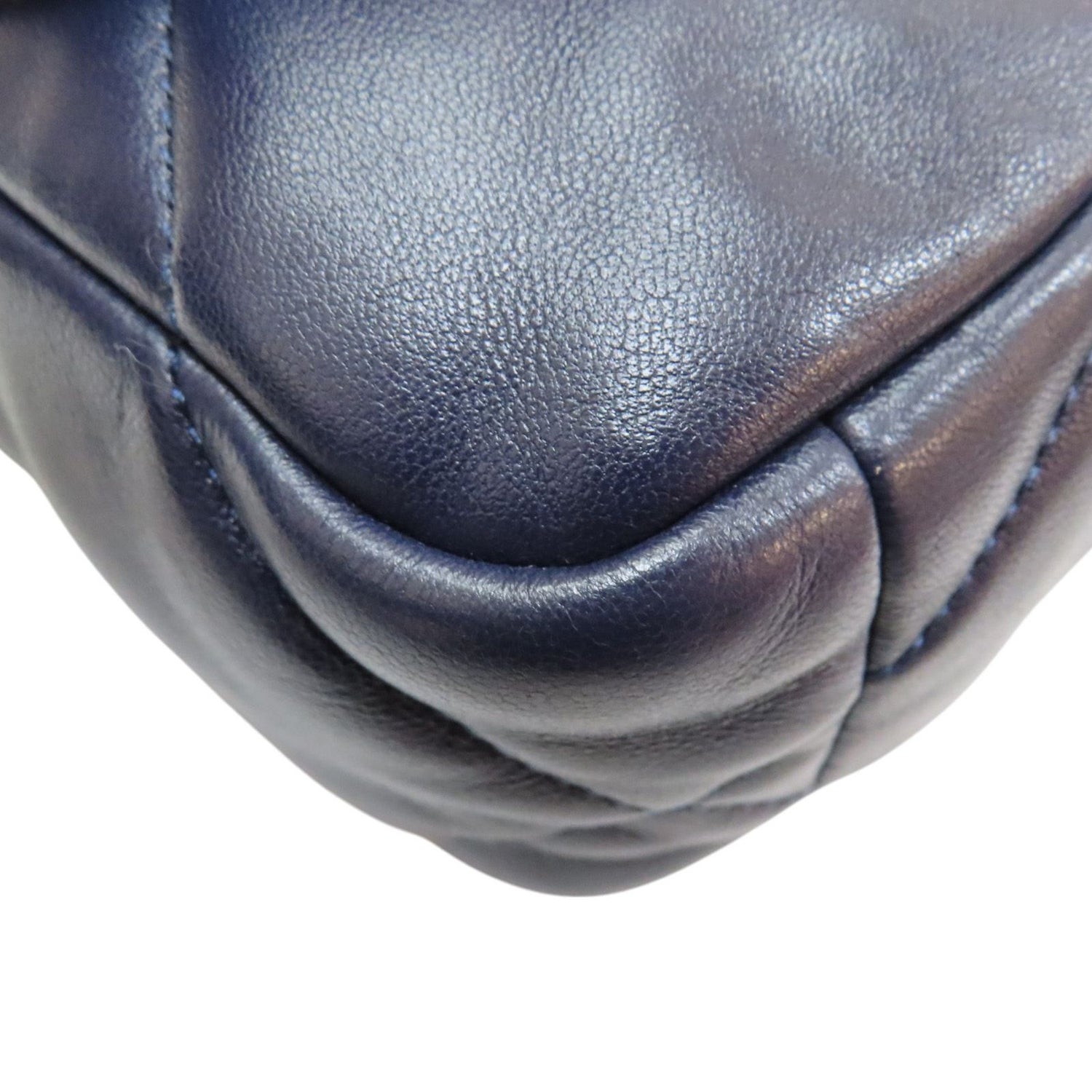 Chanel Matelasse 19 Chain Shoulder Bag Lambskin Blue As 1160