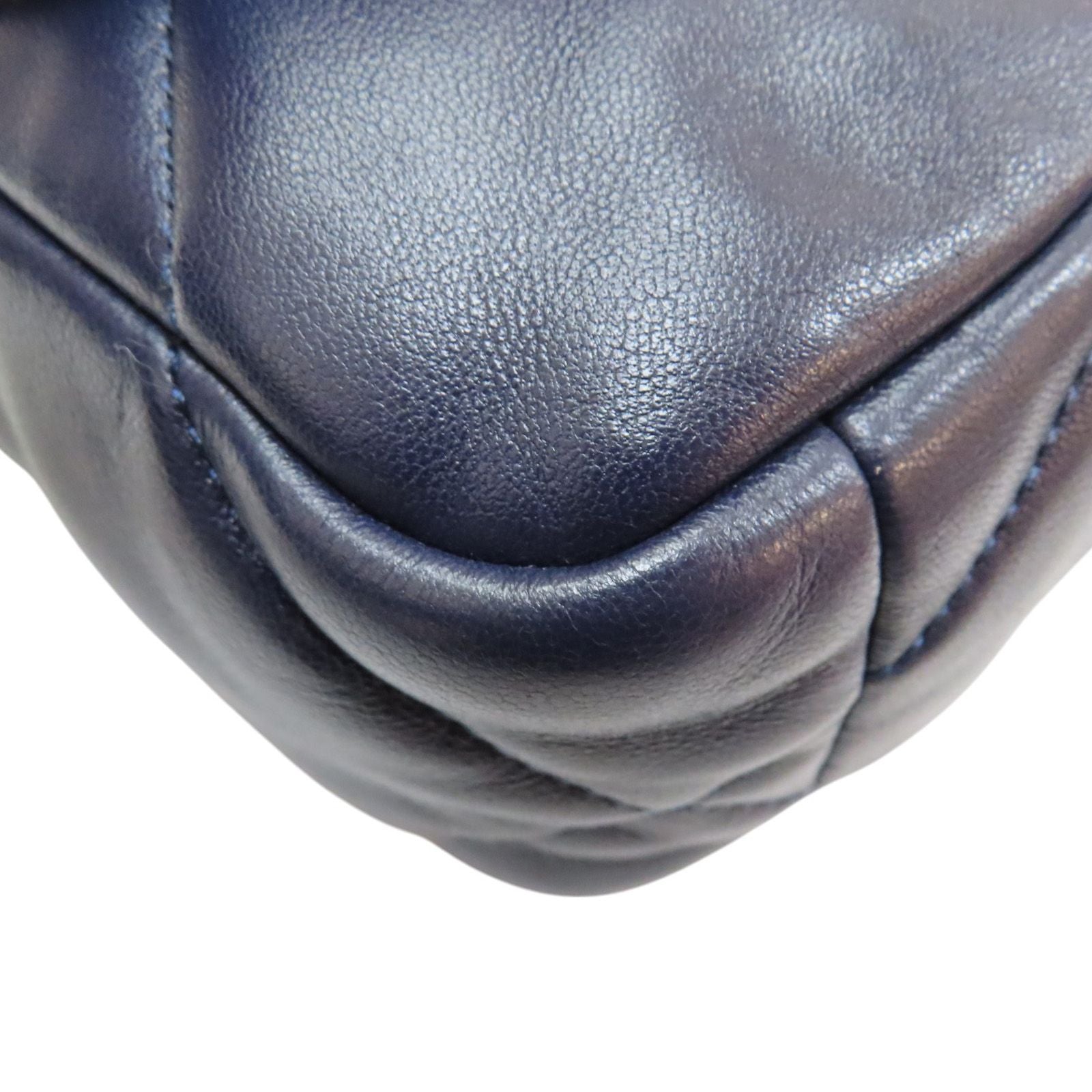 Chanel Matelasse 19 Chain Shoulder Bag Lambskin Blue As 1160