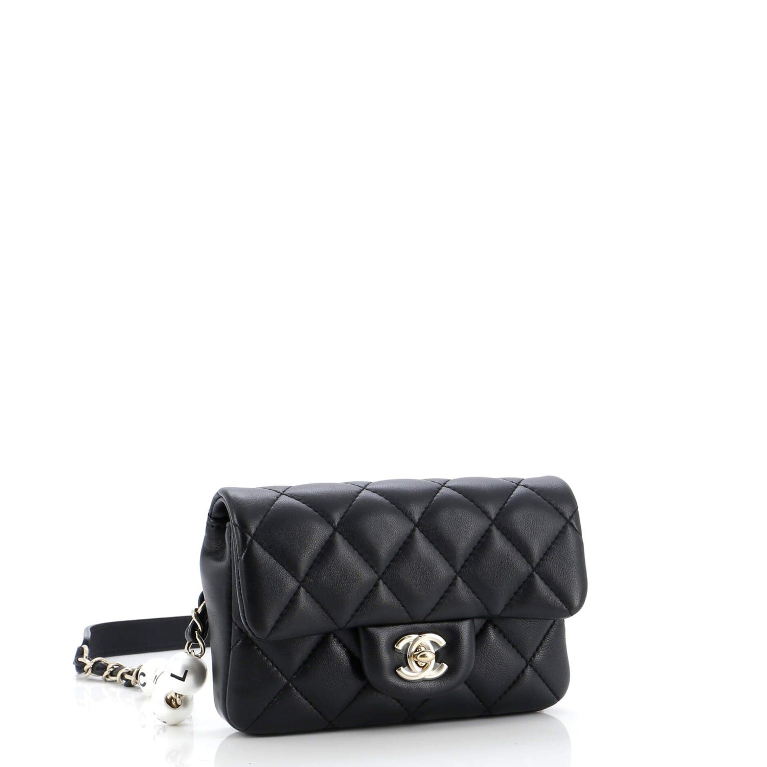 Chanel My Precious Pearls Waist Bag Quilted Lambskin Mini