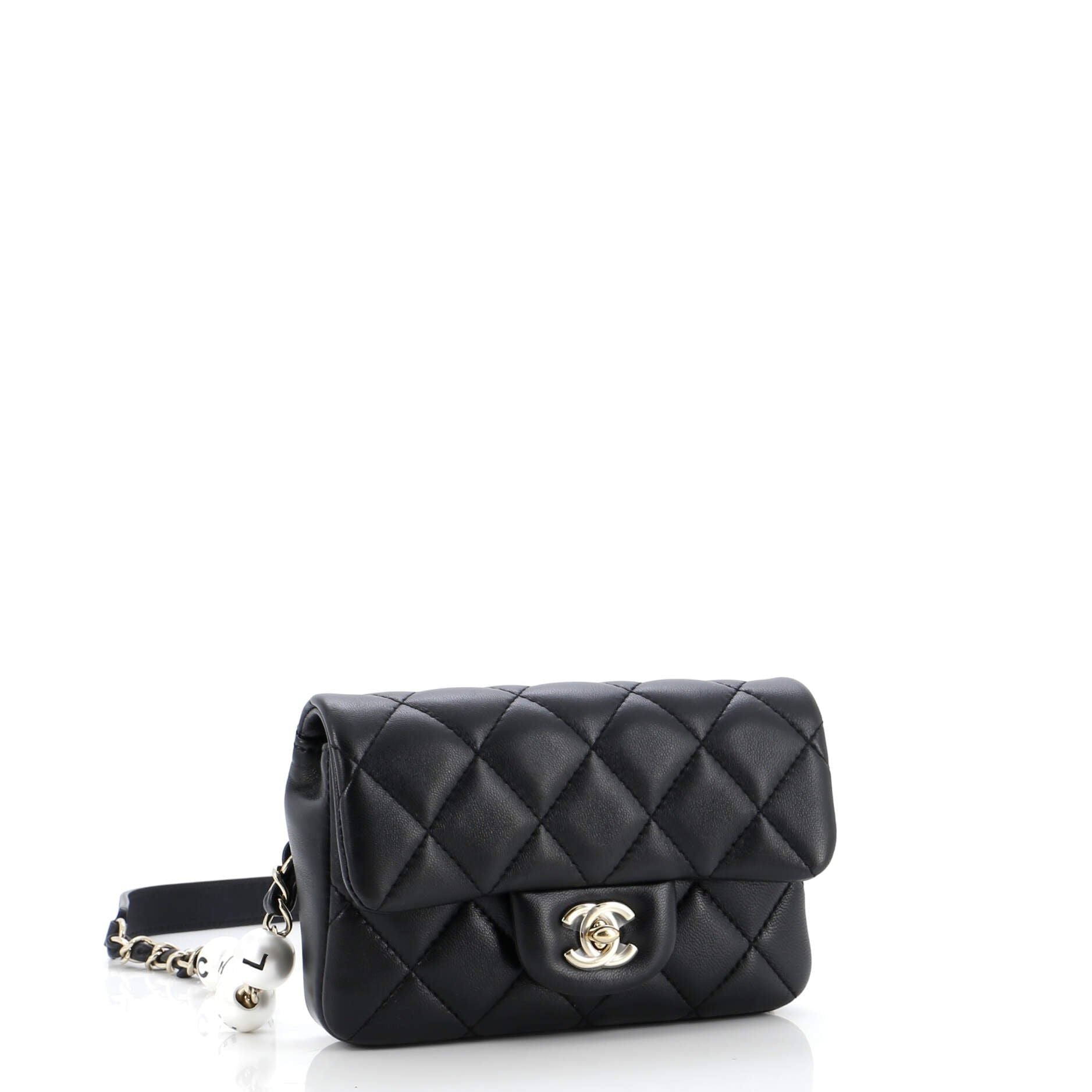 Chanel My Precious Pearls Waist Bag Quilted Lambskin Mini