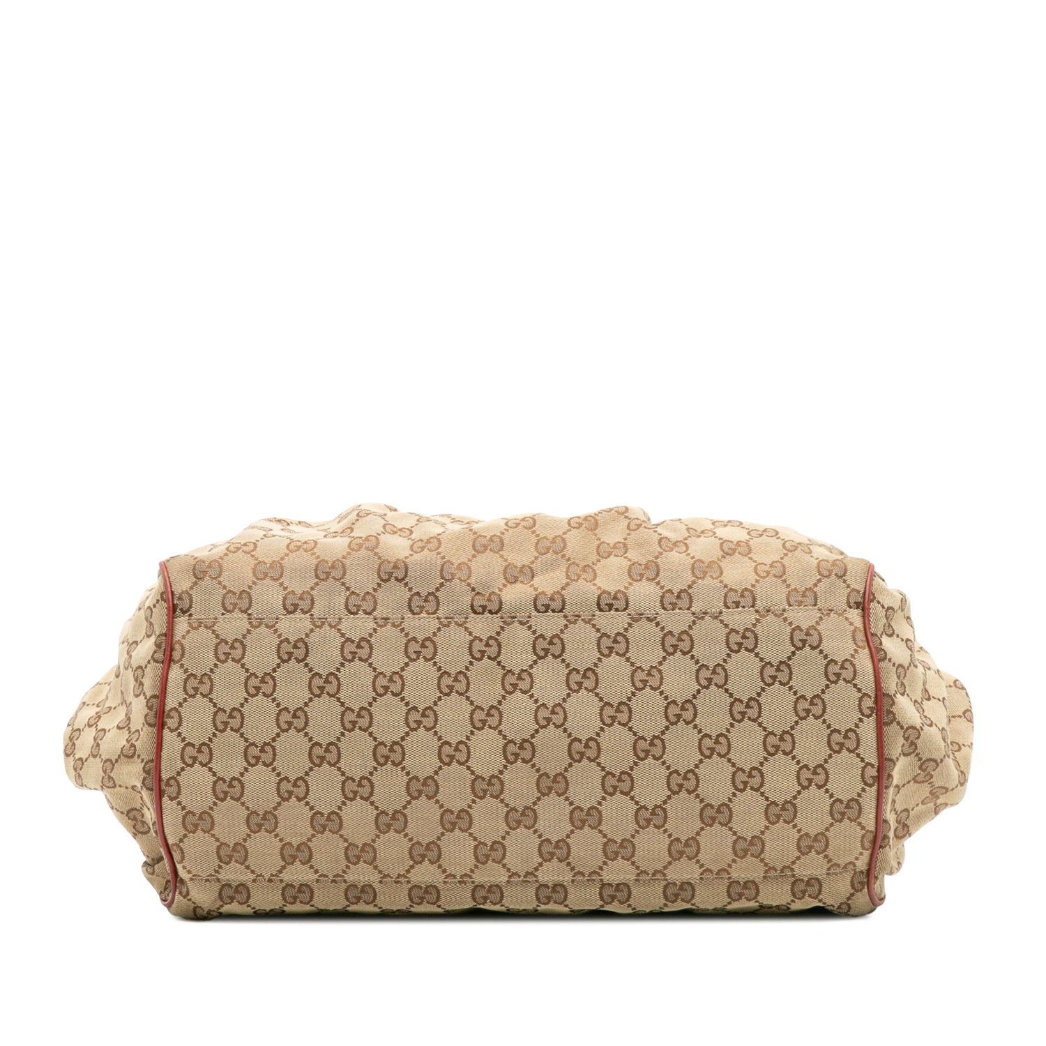 Gucci GG Canvas Sukey Satchel Brown