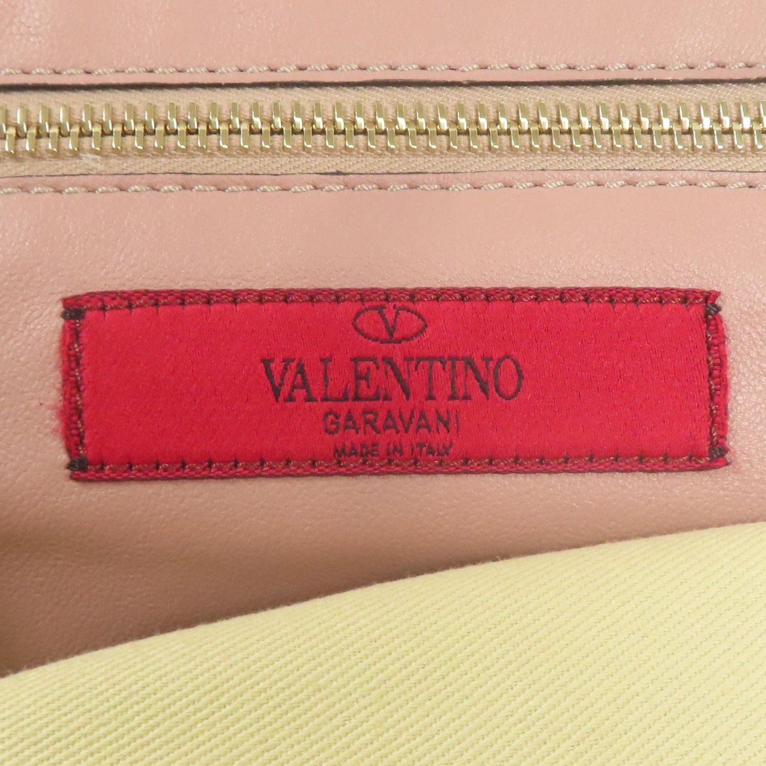 Valentino Cowhide Leather 2Way Shoulder Gold Hand-ground Shoulder Bag 2way Shoulder Bag Purple Pink Calfskin (cowhide)