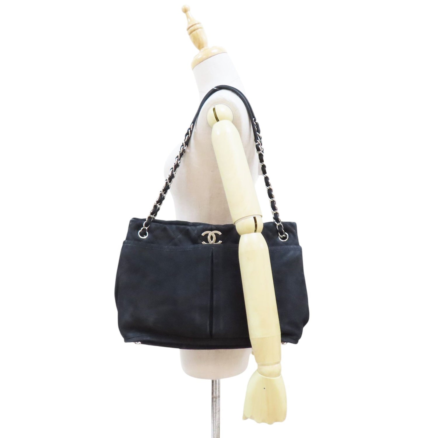 Chanel Natural Beauty Tote Black Suede