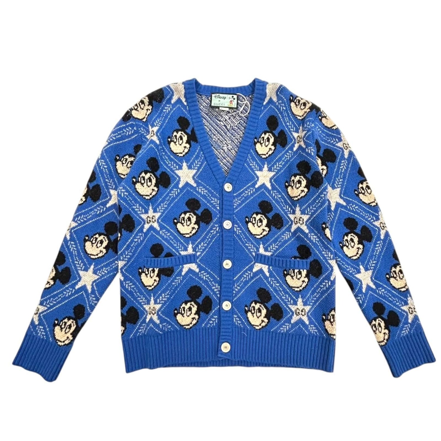 Gucci Disney Wool Cardigan Blue Xs 601565