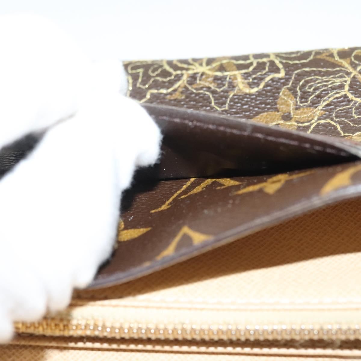 Louis Vuitton Monogram Dentelle Portefeuille Sarah Wallet M 95390 Lv Auth