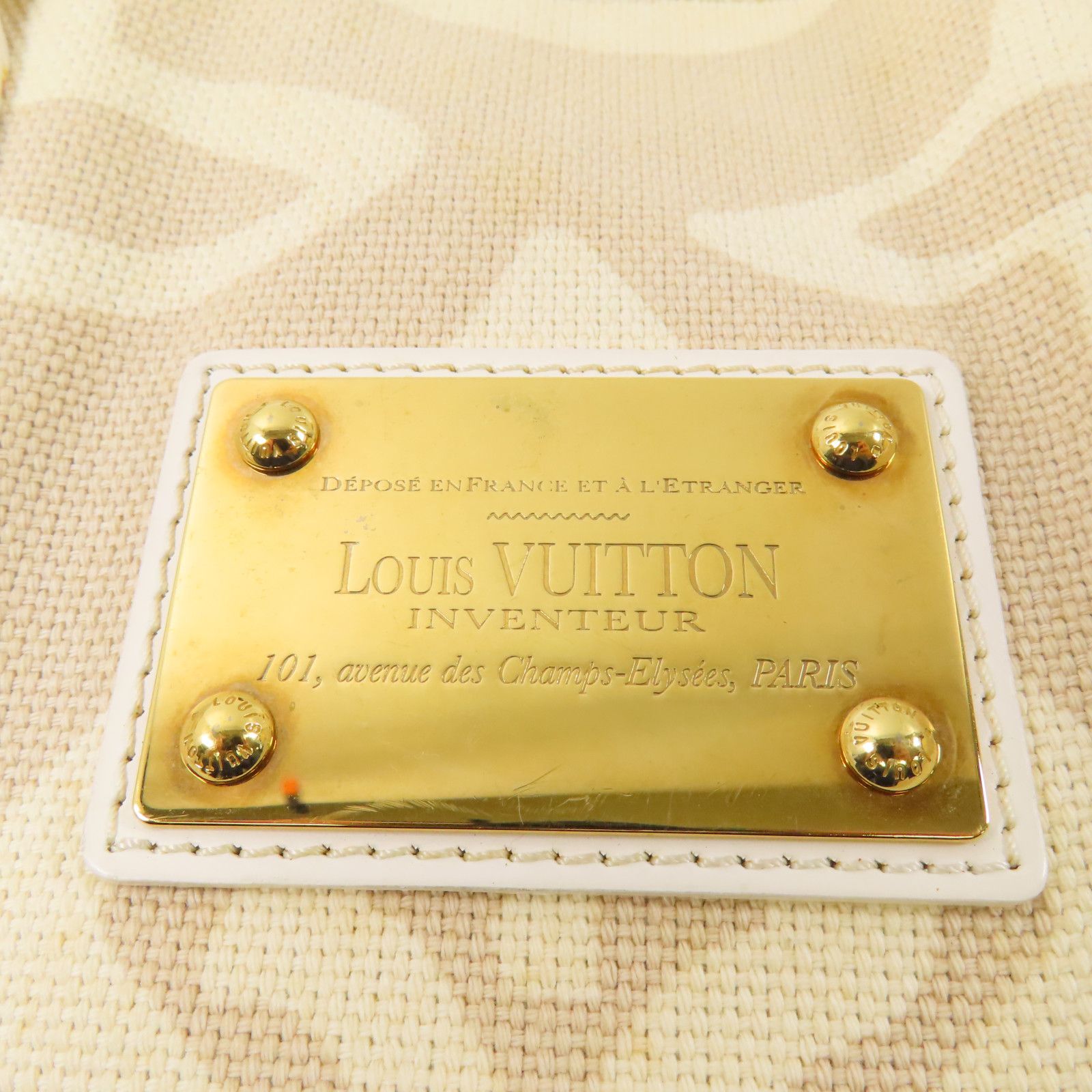 Louis Vuitton Canvas Tahitienne Pm Golden Shoulder Bag Rice White Beige Shoulder Bag M 95674