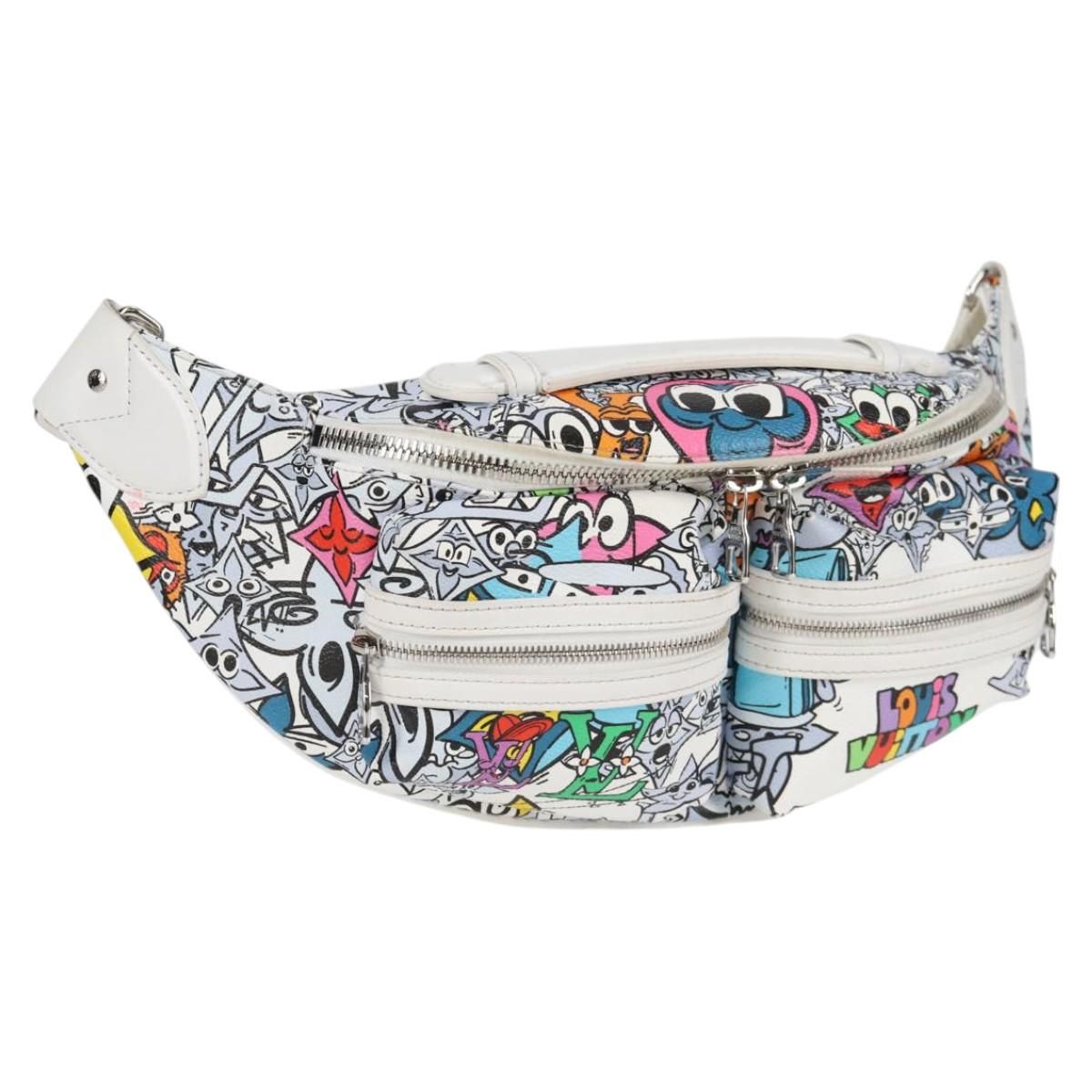 Louis Vuitton Monogram Comics Bum Bag Multi Pocket Bag M 21853 Lv Auth