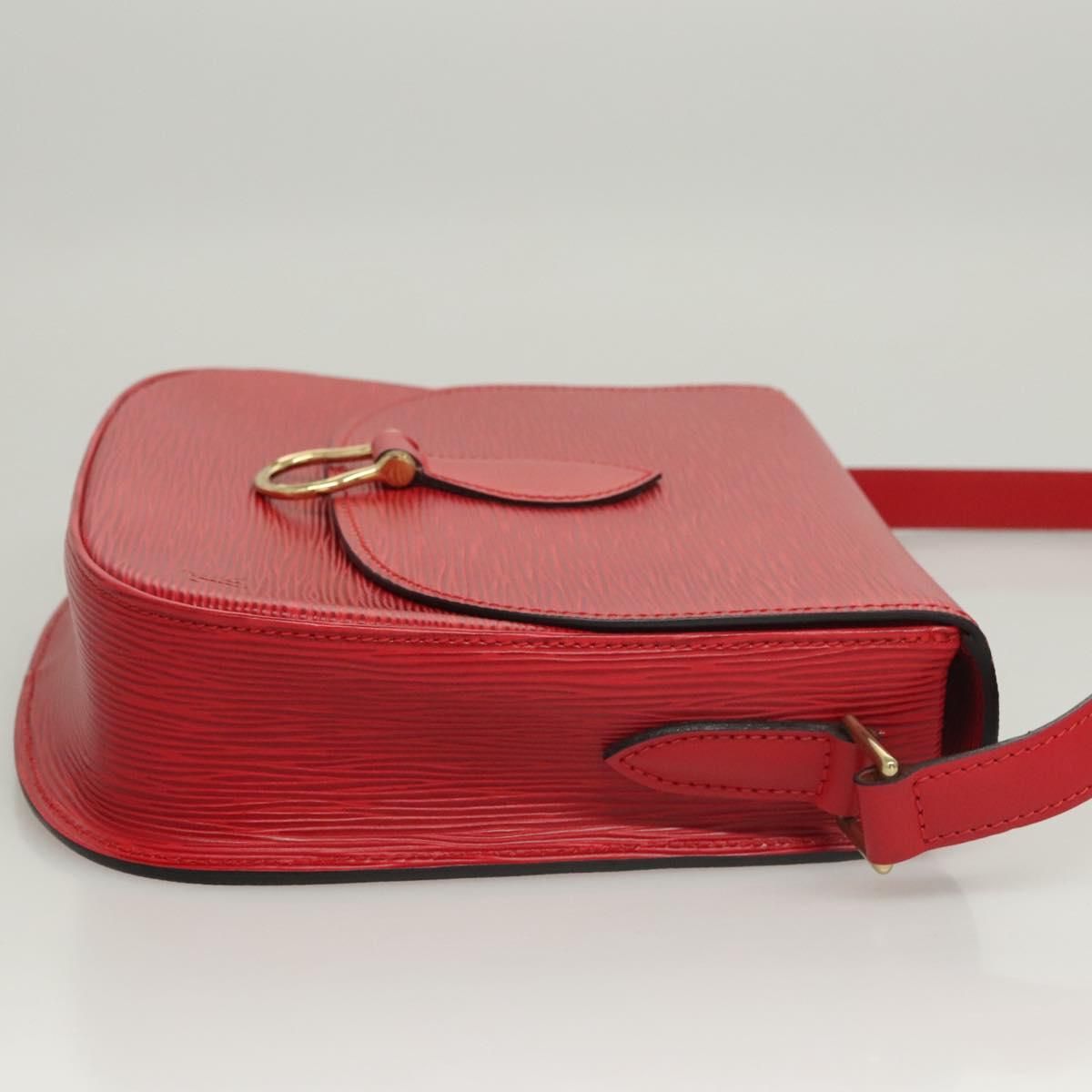Louis Vuitton Epi Saint Cloud Gm Shoulder Bag Red M 52197 Lv Auth