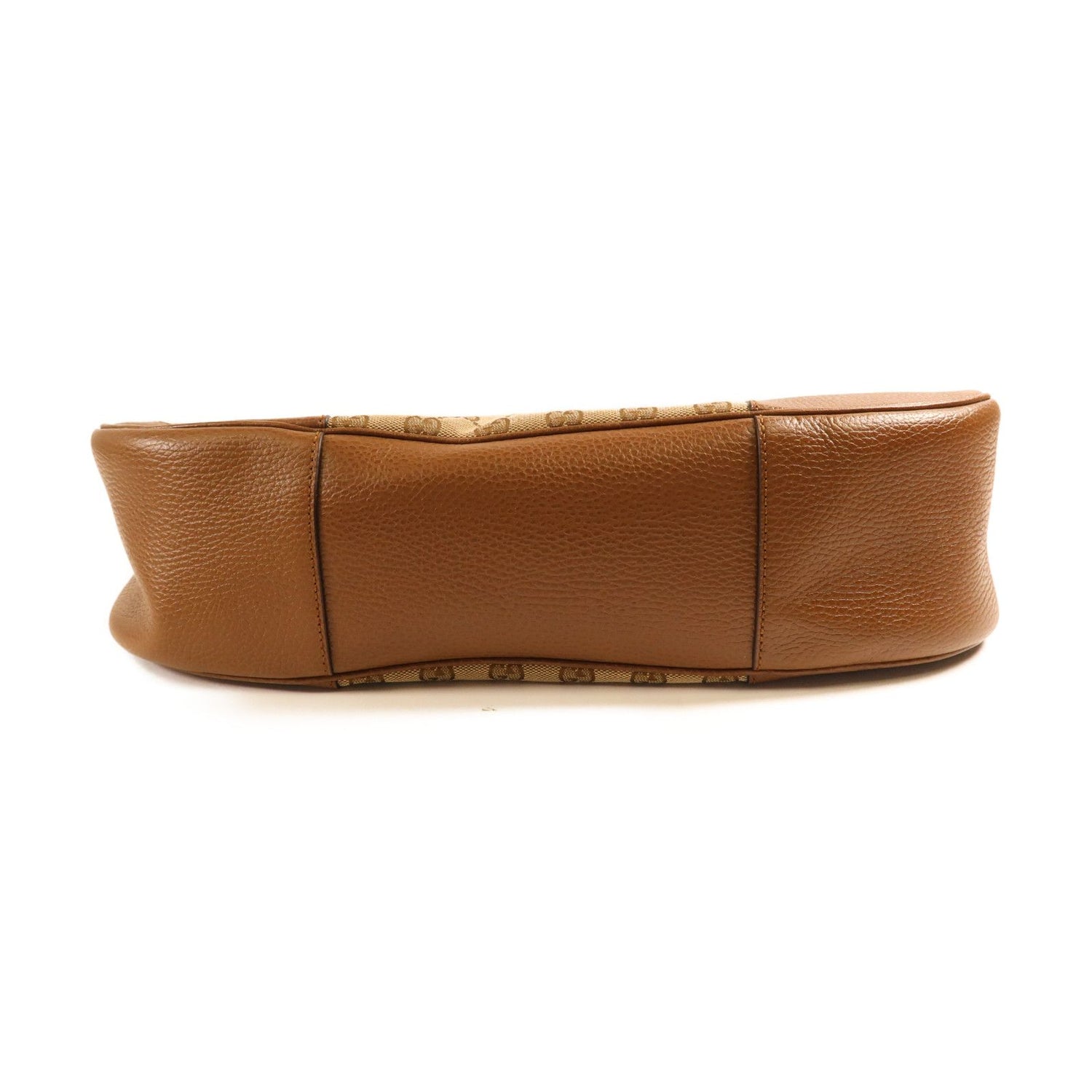 Gucci Canvas Bree Mico Hobo Gold Shoulder Bag Brown Canvas 449244
