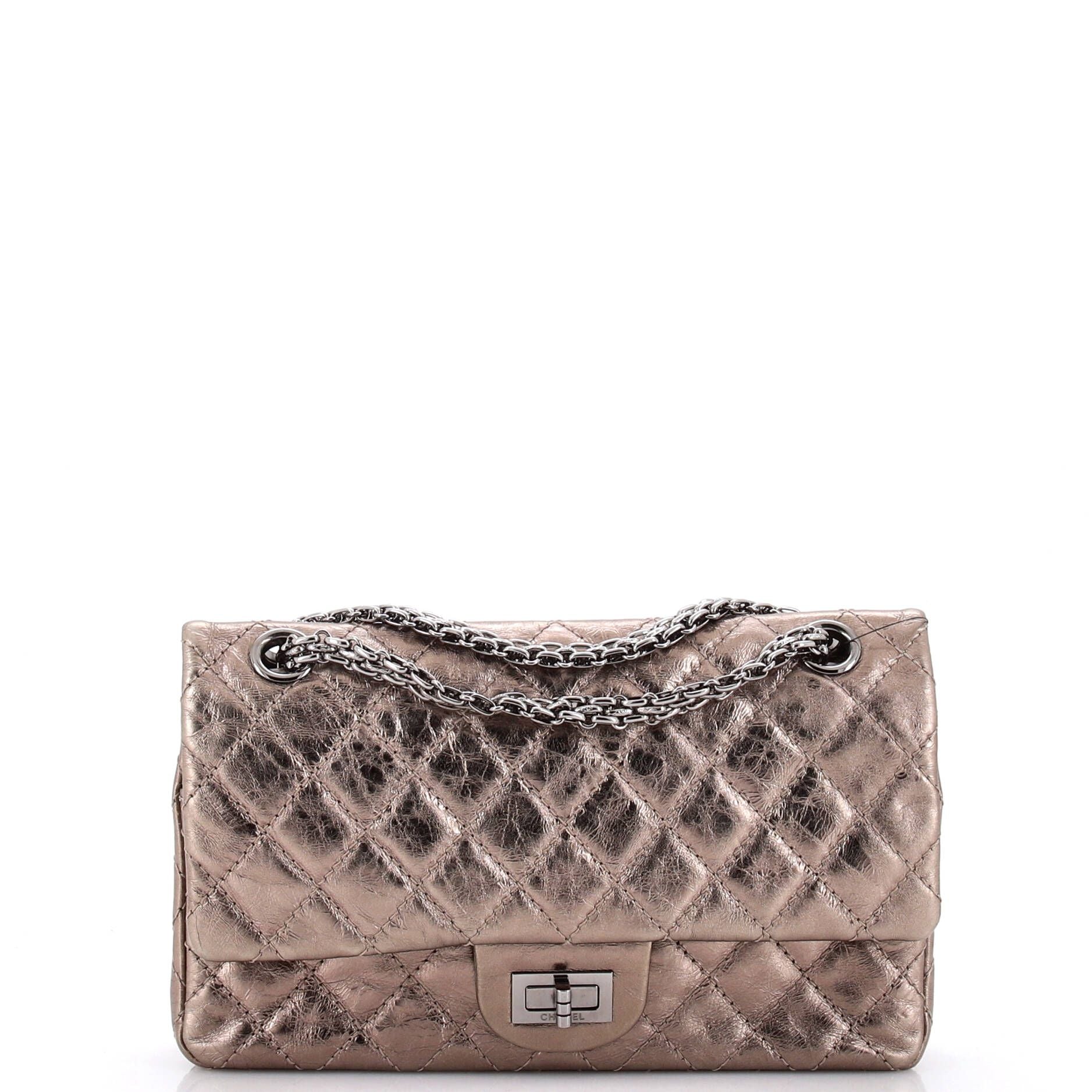 Chanel Reissue 2.55 Flap Bag Quilted Metallic Aged Calfskin 225