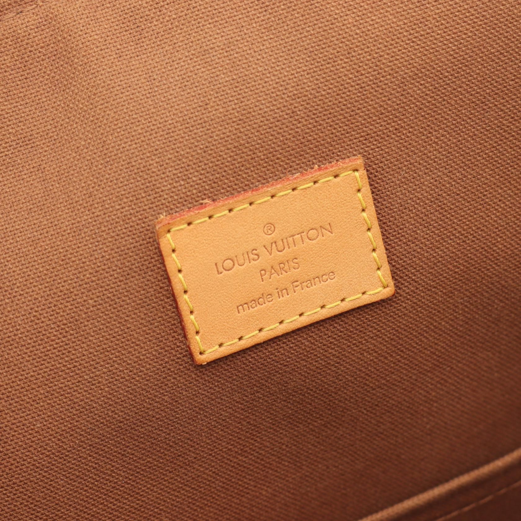 Louis Vuitton Lockit Horizontal Tote Bag M 40104 Monogram Canvas Brown Lv