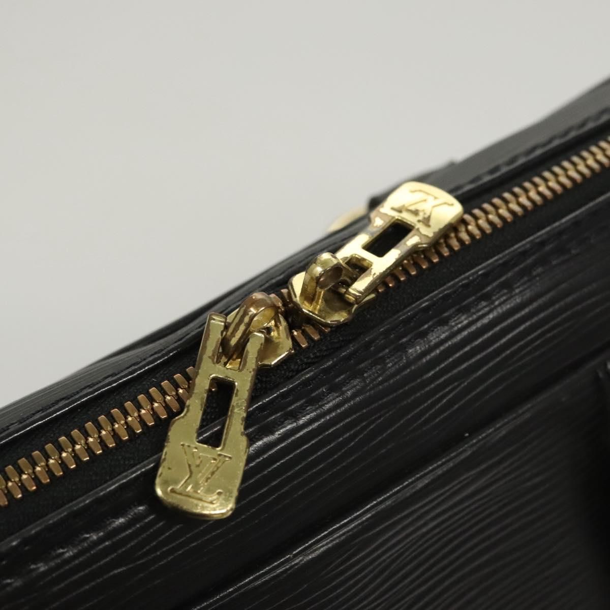 Louis Vuitton Epi Porte Documents Voyage Business Bag Black M 54472 Auth