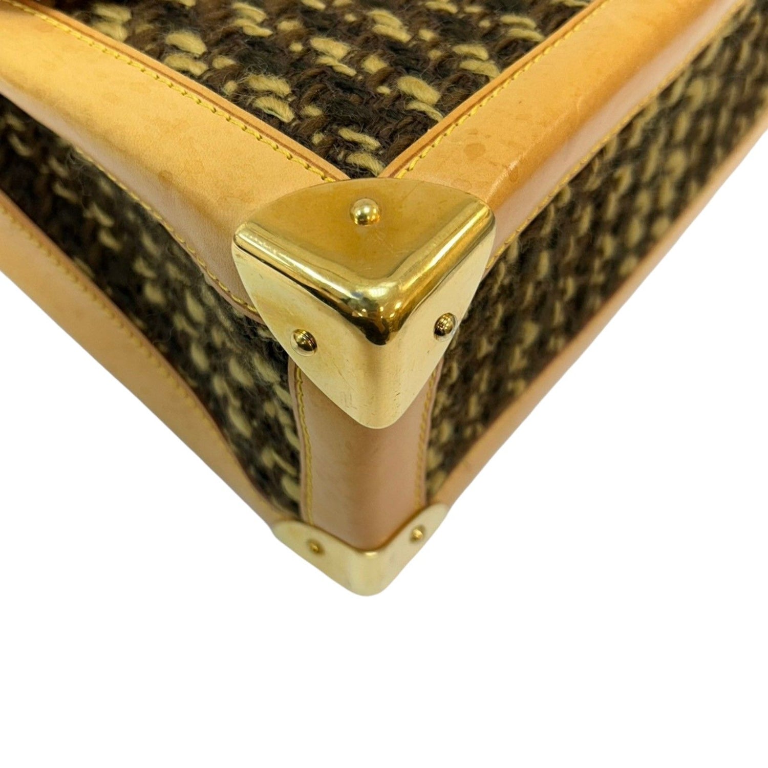Louis Vuitton Tweddy Gm Shoulder Bag Tweed Brown (discoloration) M 92821