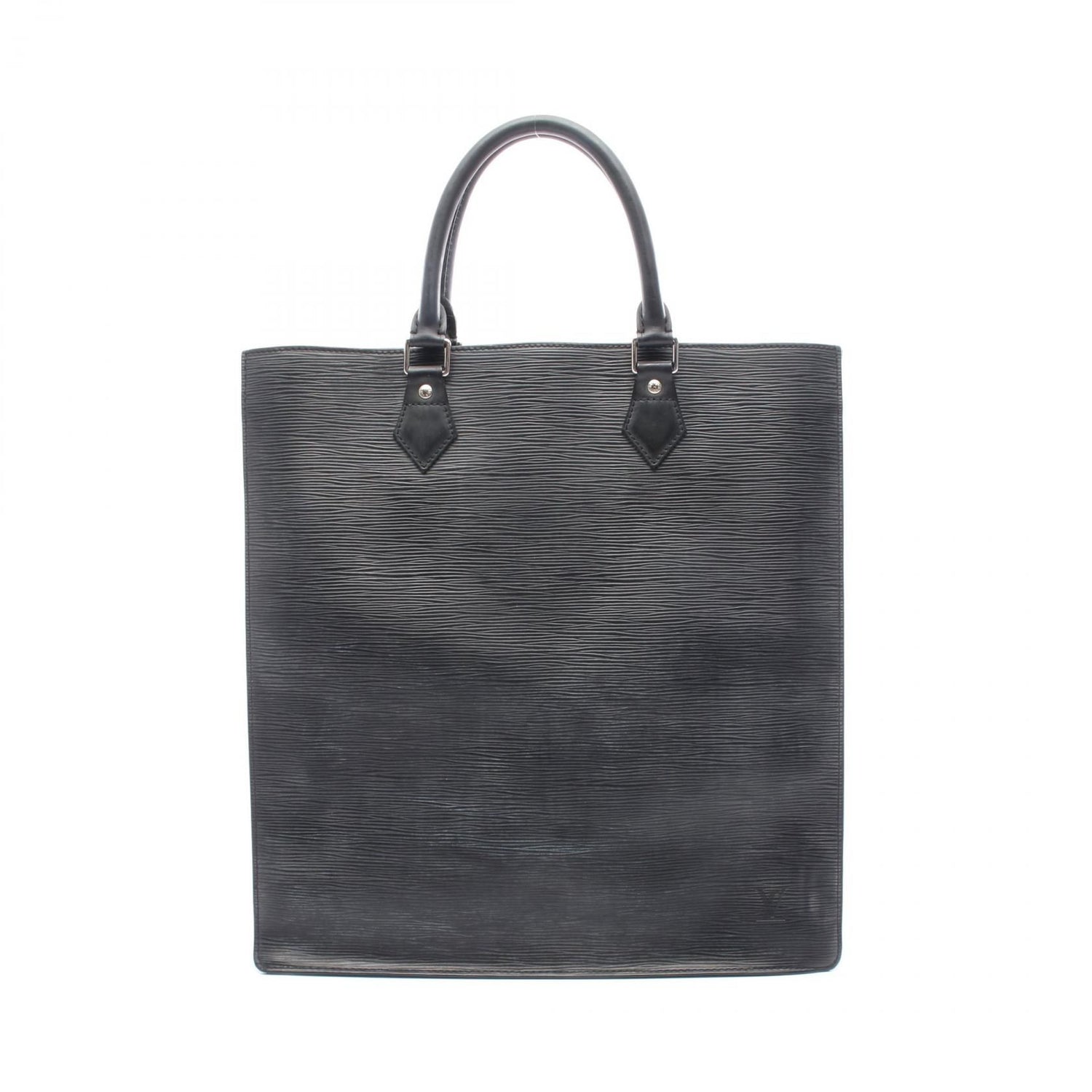 Louis Vuitton Sac Plat Black Tote Bag M 59242
