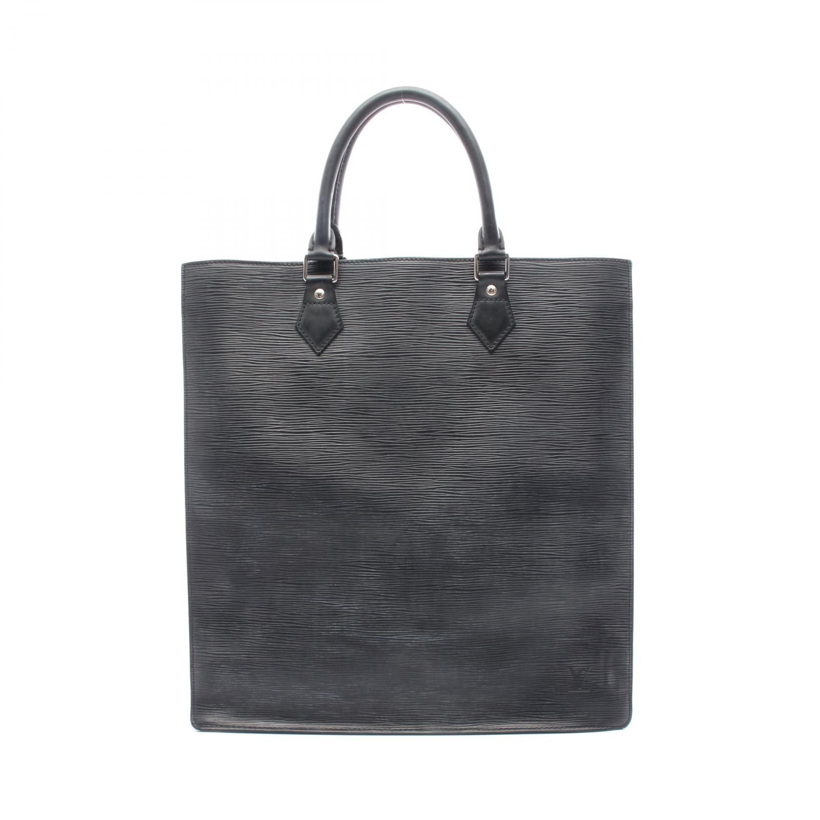Louis Vuitton Sac Plat Black Tote Bag M 59242