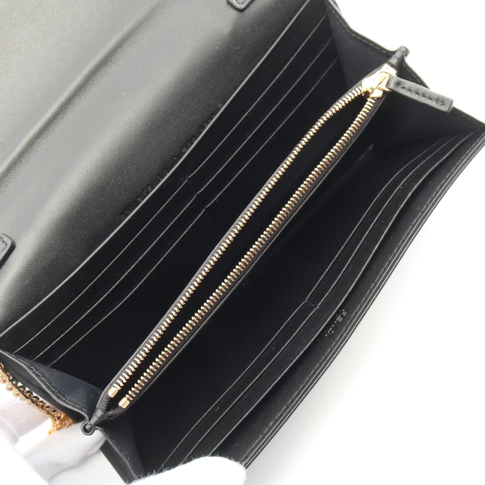 Fendi Nappa Matisse FF Embossed Continental Wallet On Chain