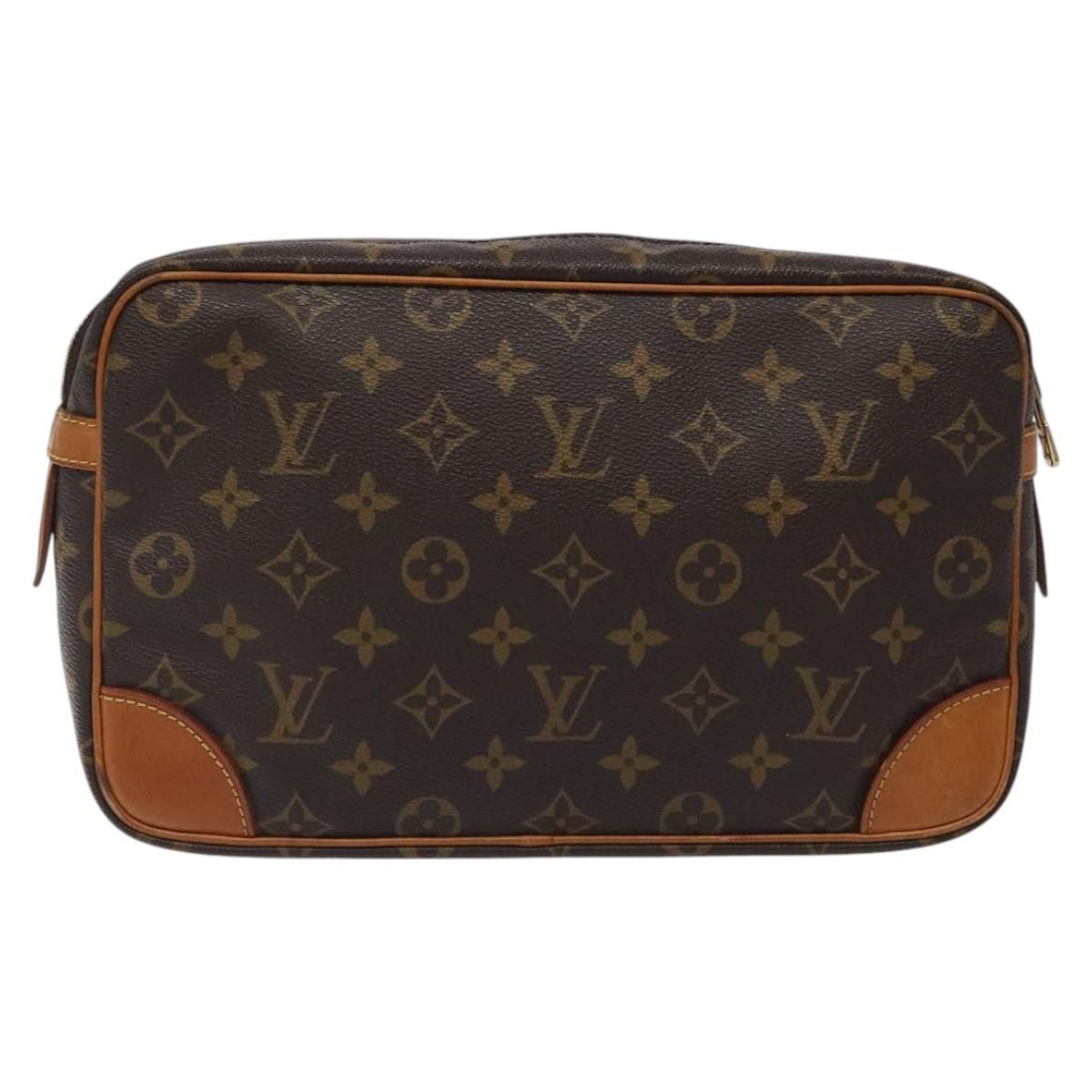 Louis Vuitton Monogram Compiegne 28 Clutch Bag M 51845 Lv Auth