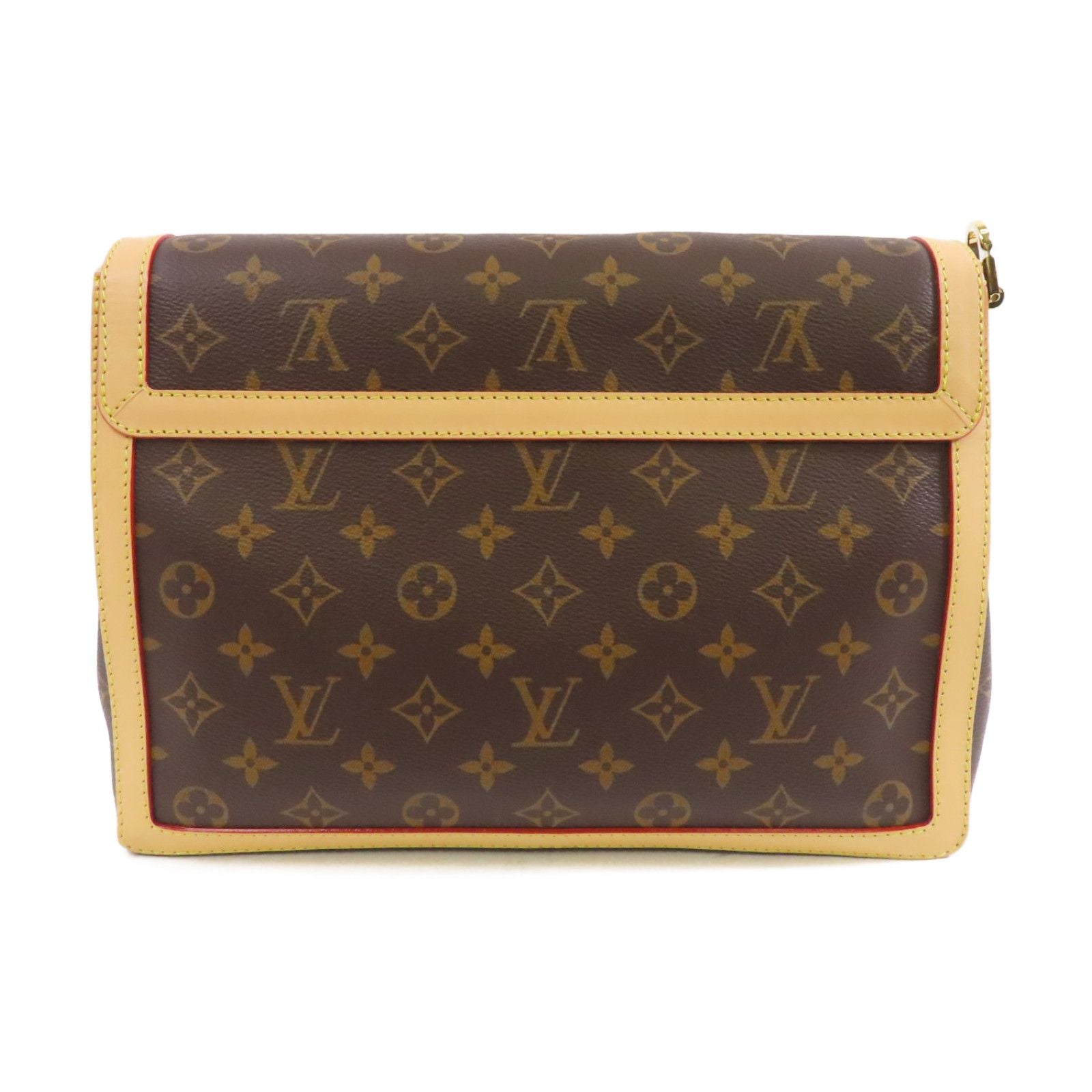 Louis Vuitton Monogram Dauphine Soft Gm Kinpaku Hand-handed Bag For Shoulders And Backs Palm Colo