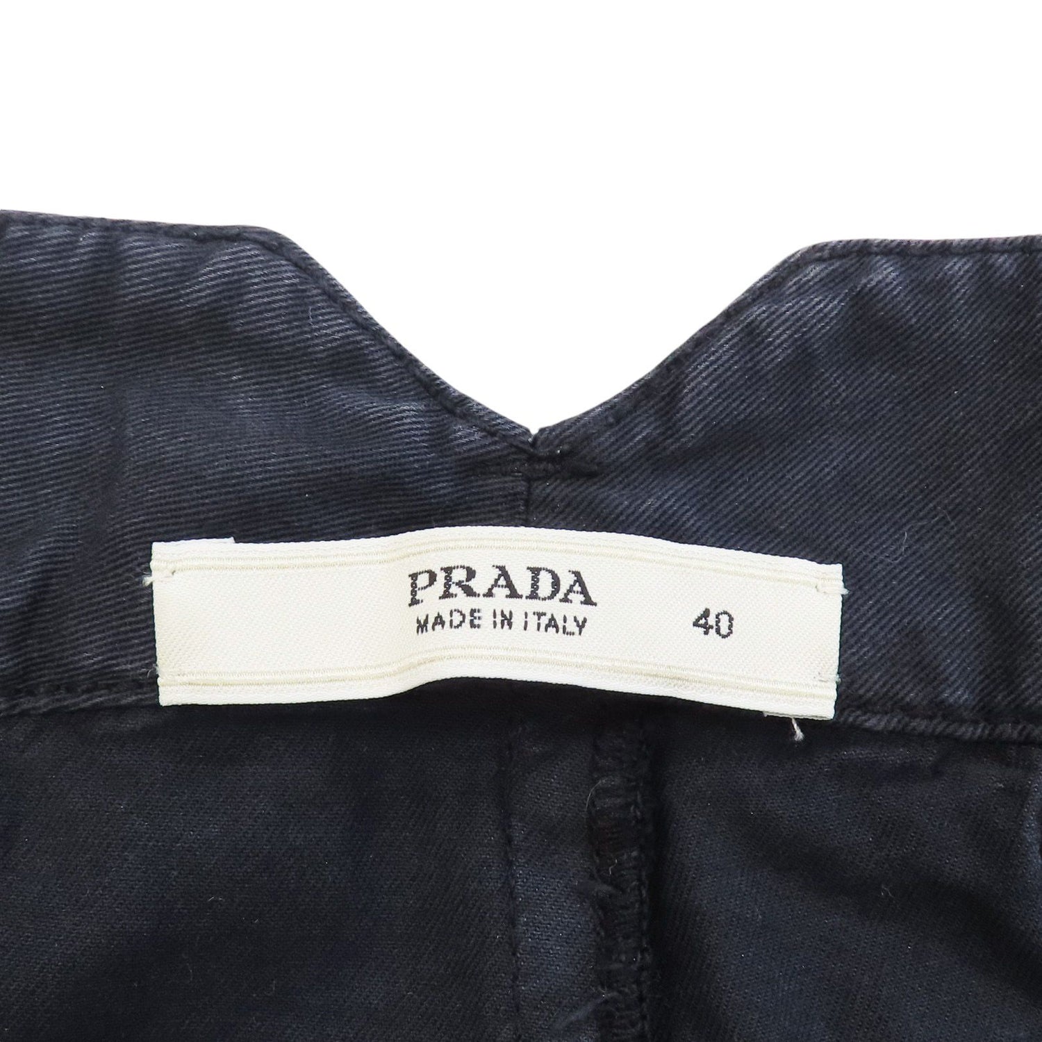 Prada Black Cotton Pants 40