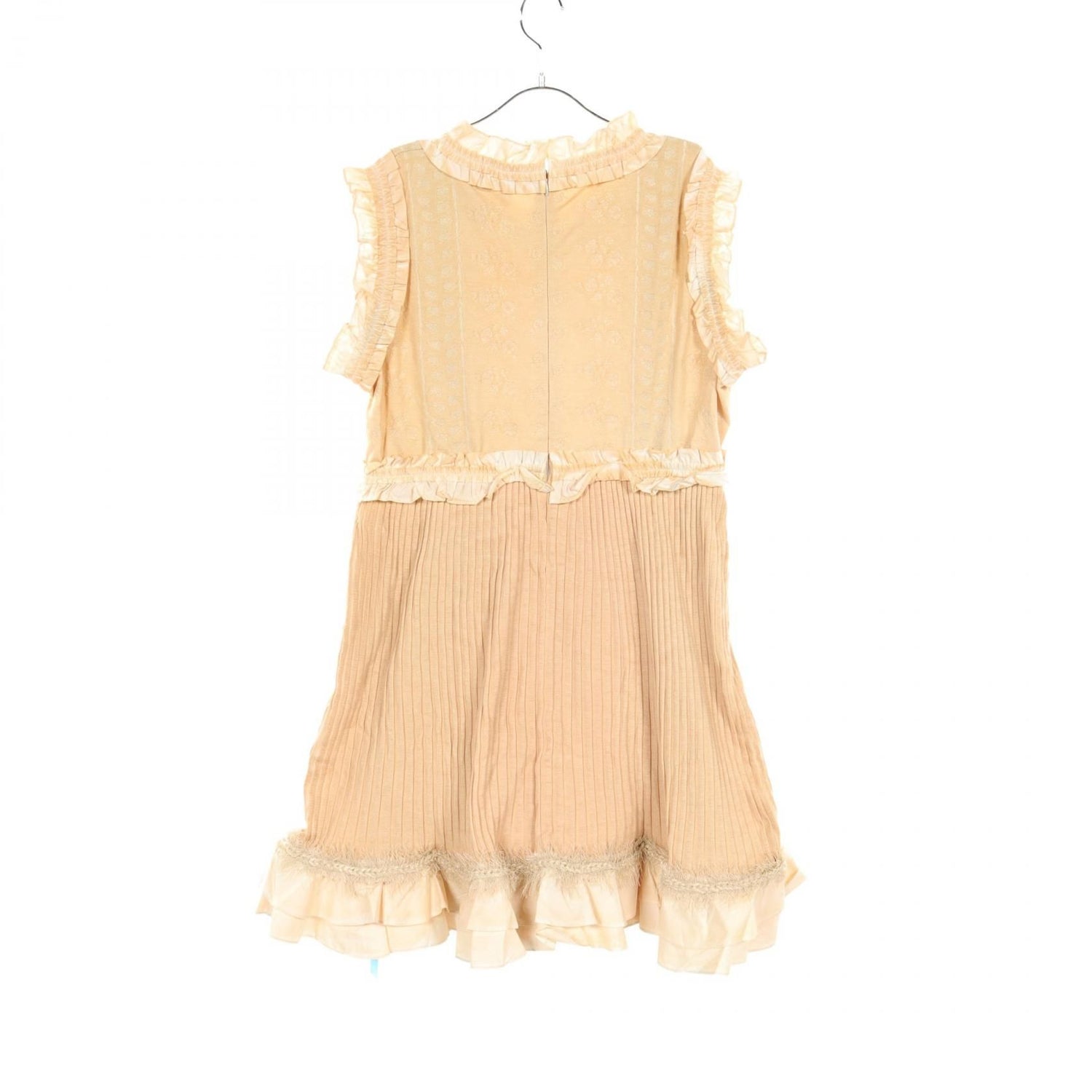 Chanel Beige Dress Cotton P 38465w 04498