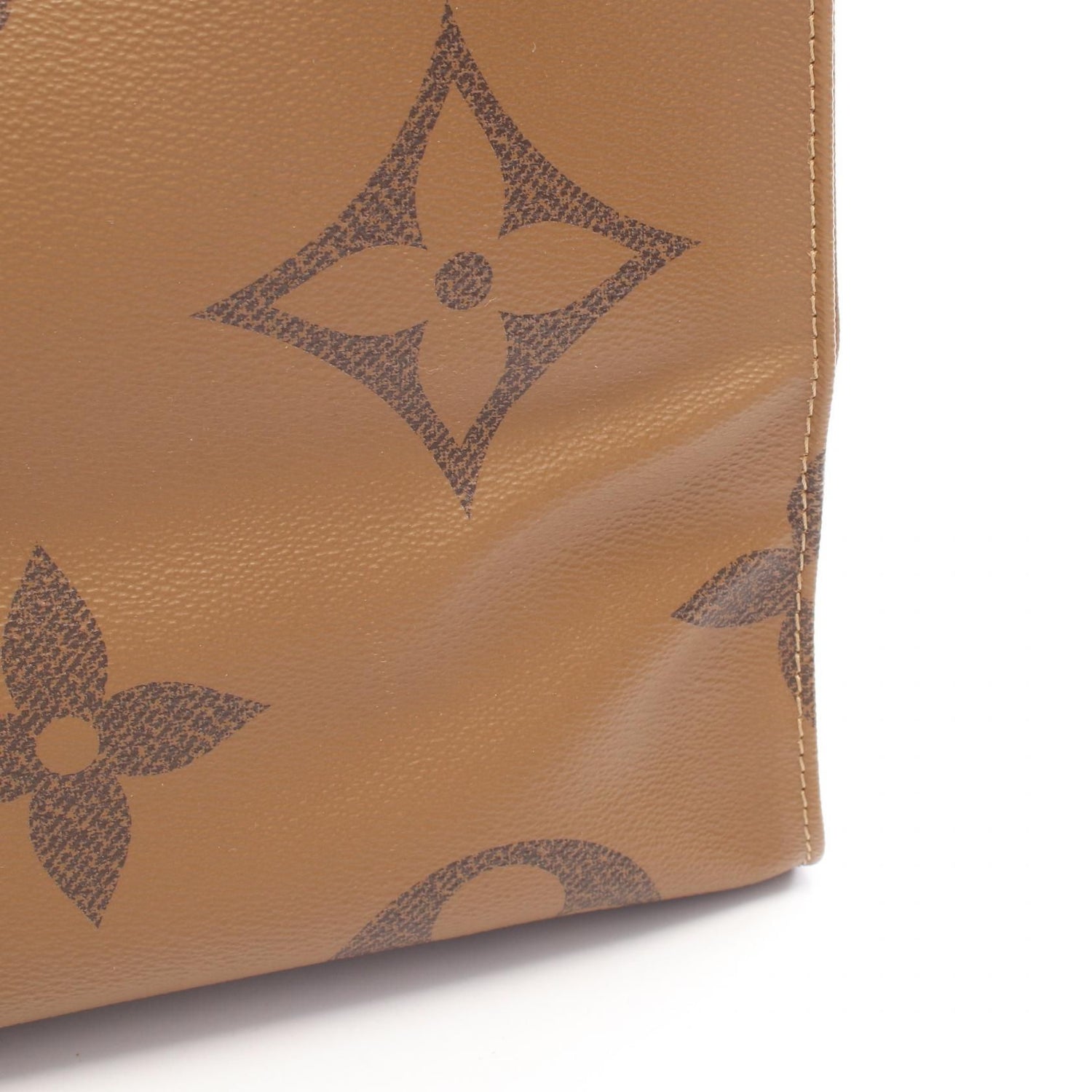 Louis Vuitton On-the-go Gm Tote Bag M 44576 Monogram Giant Reverse Beige
