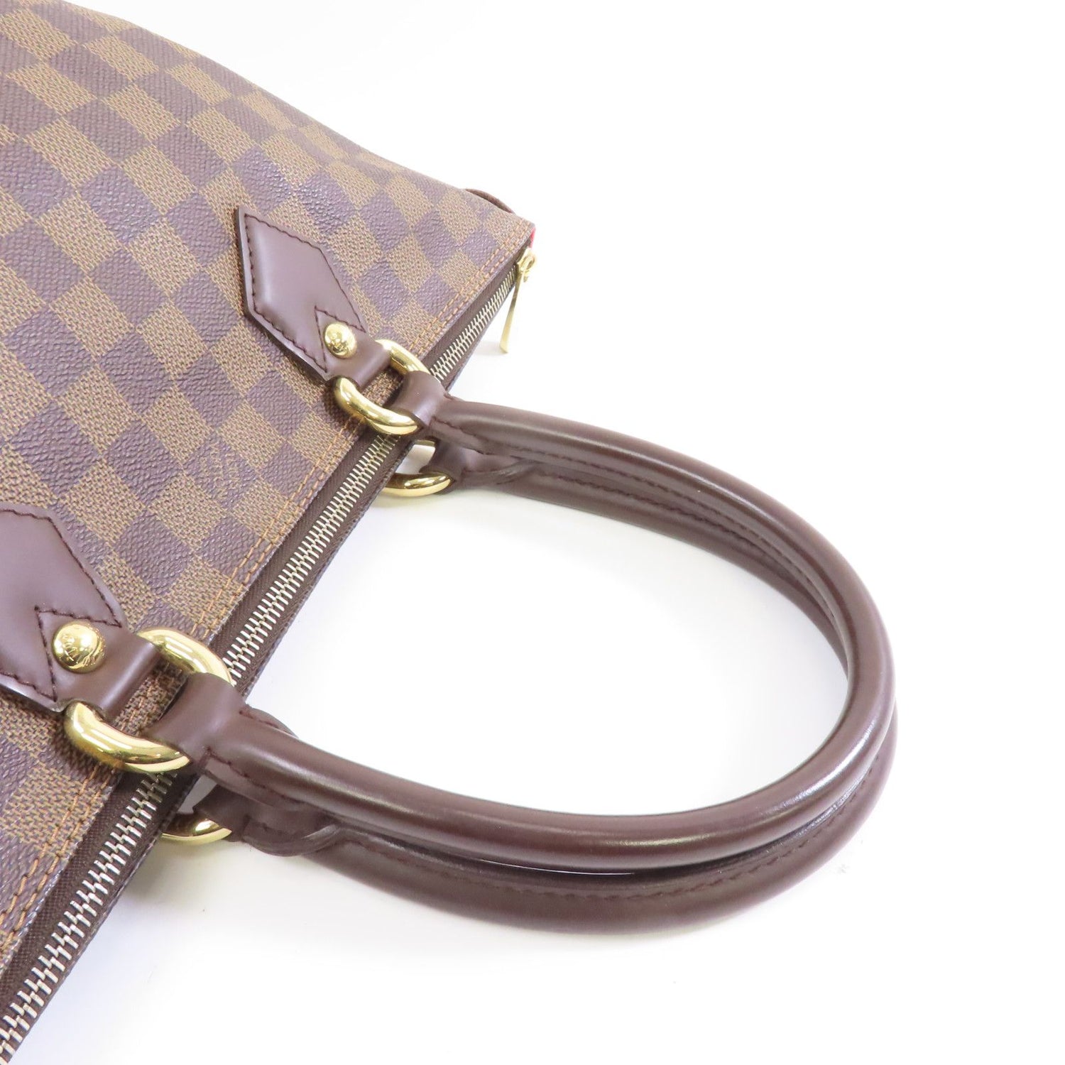 Louis Vuitton Damier Saleya Pm Gold Handbag Red Brown Handbag N 51183