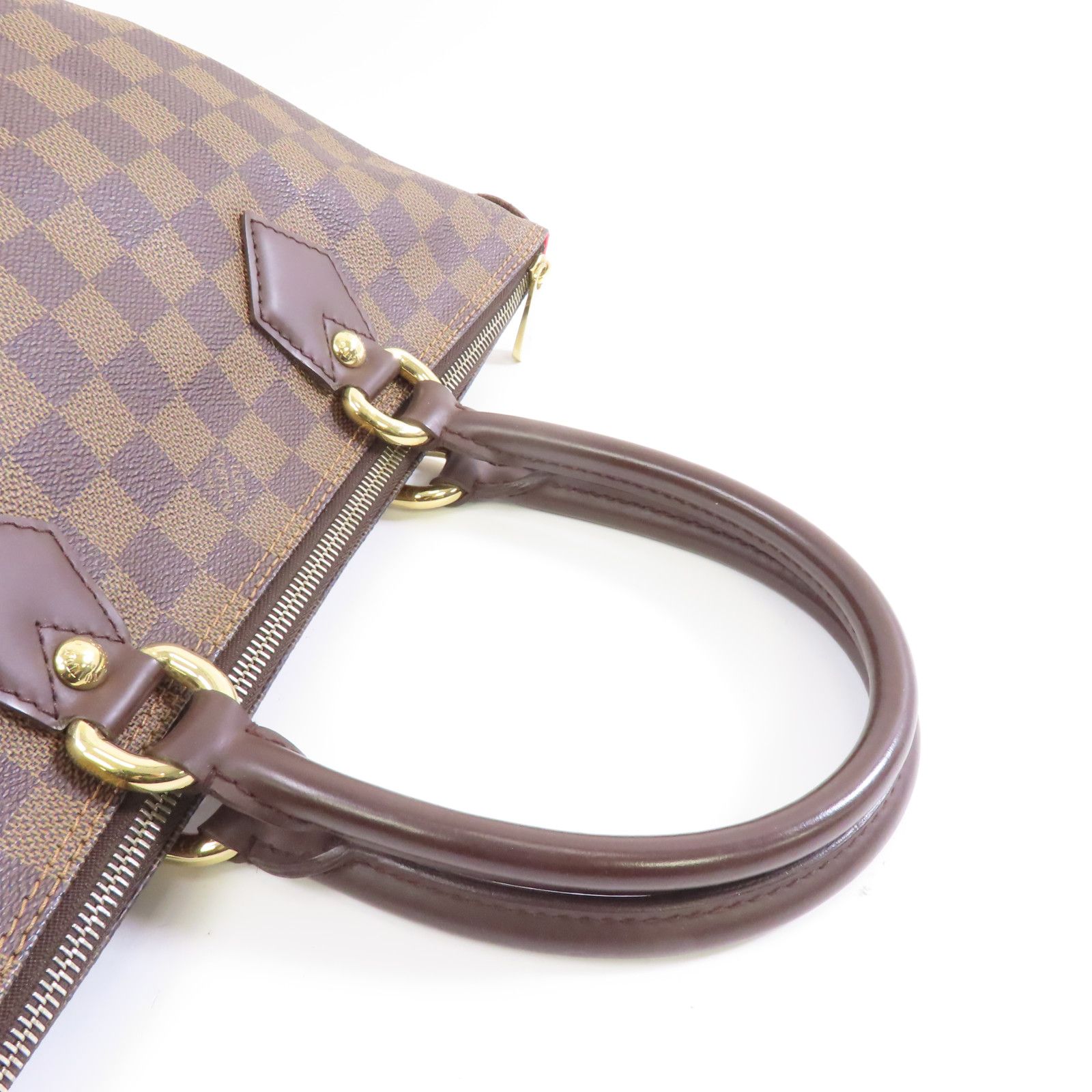 Louis Vuitton Damier Saleya Pm Gold Handbag Red Brown Handbag N 51183