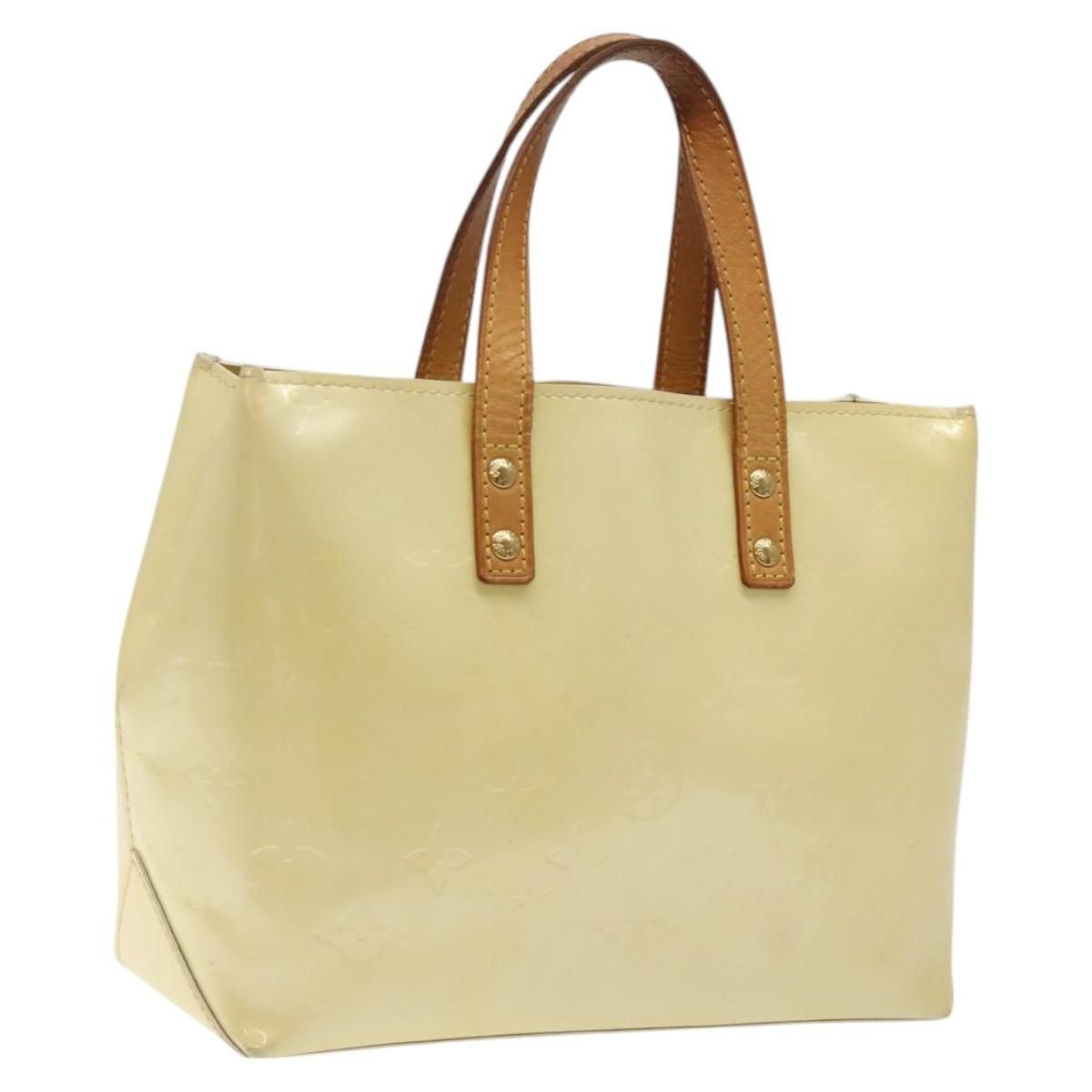 Louis Vuitton Vernis Reade Pm Hand Bag Perle M 91336 Lv Auth