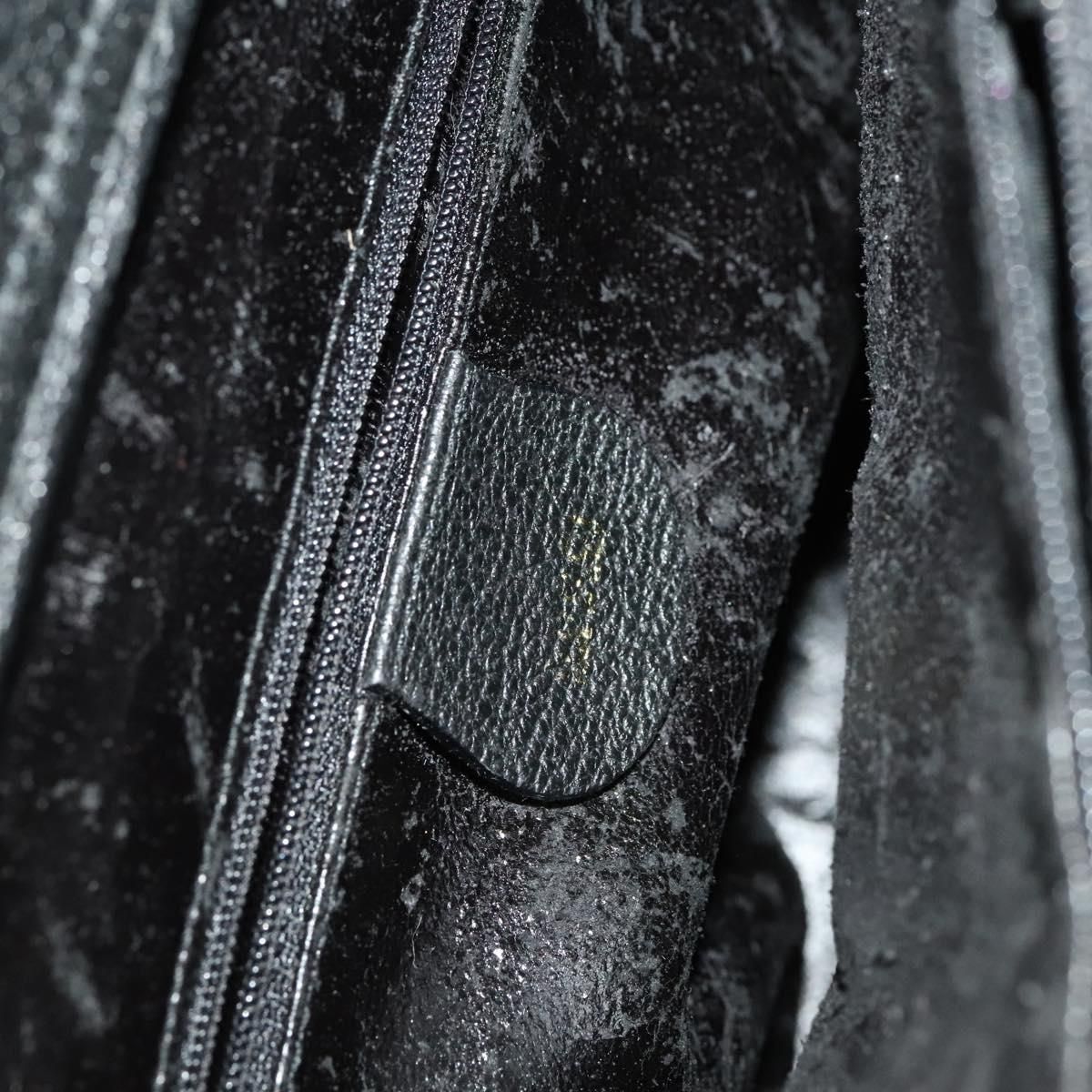 Gucci Bamboo Hand Bag Suede Black Gold 02 123 0260 Auth