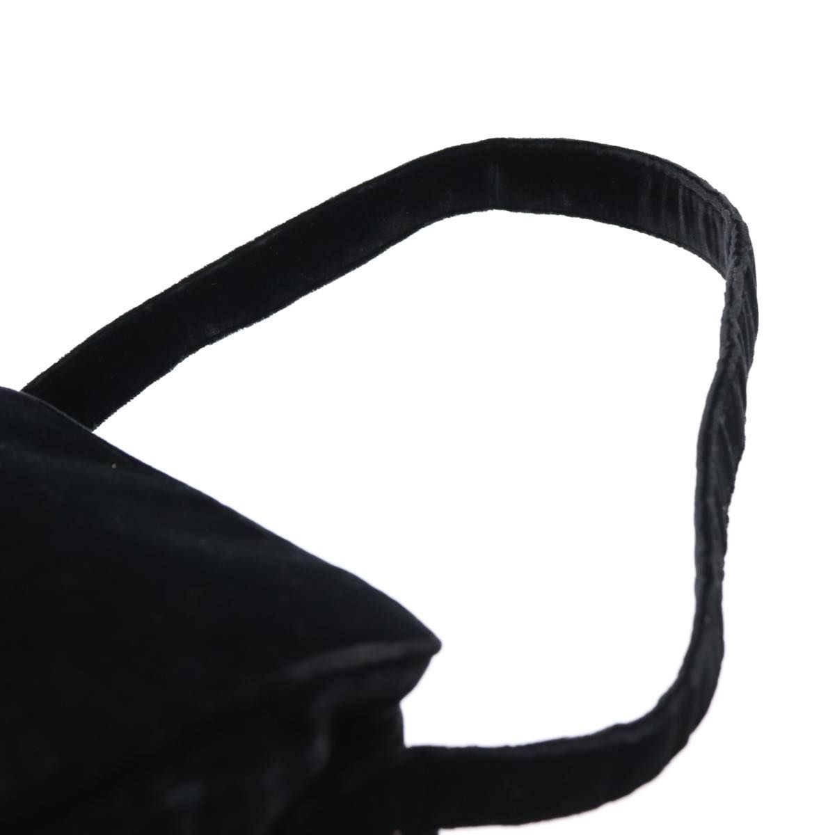 Prada Shoulder Bag Velor Black Auth