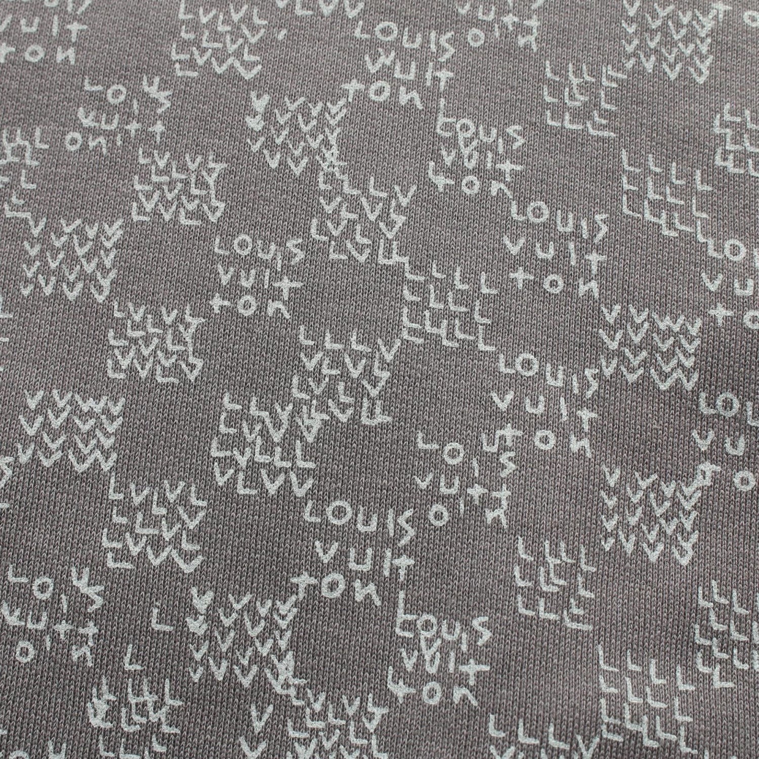 Louis Vuitton Damier Spread Printed Gres Gray Sweat Rm 222m Ihn Hny 11w
