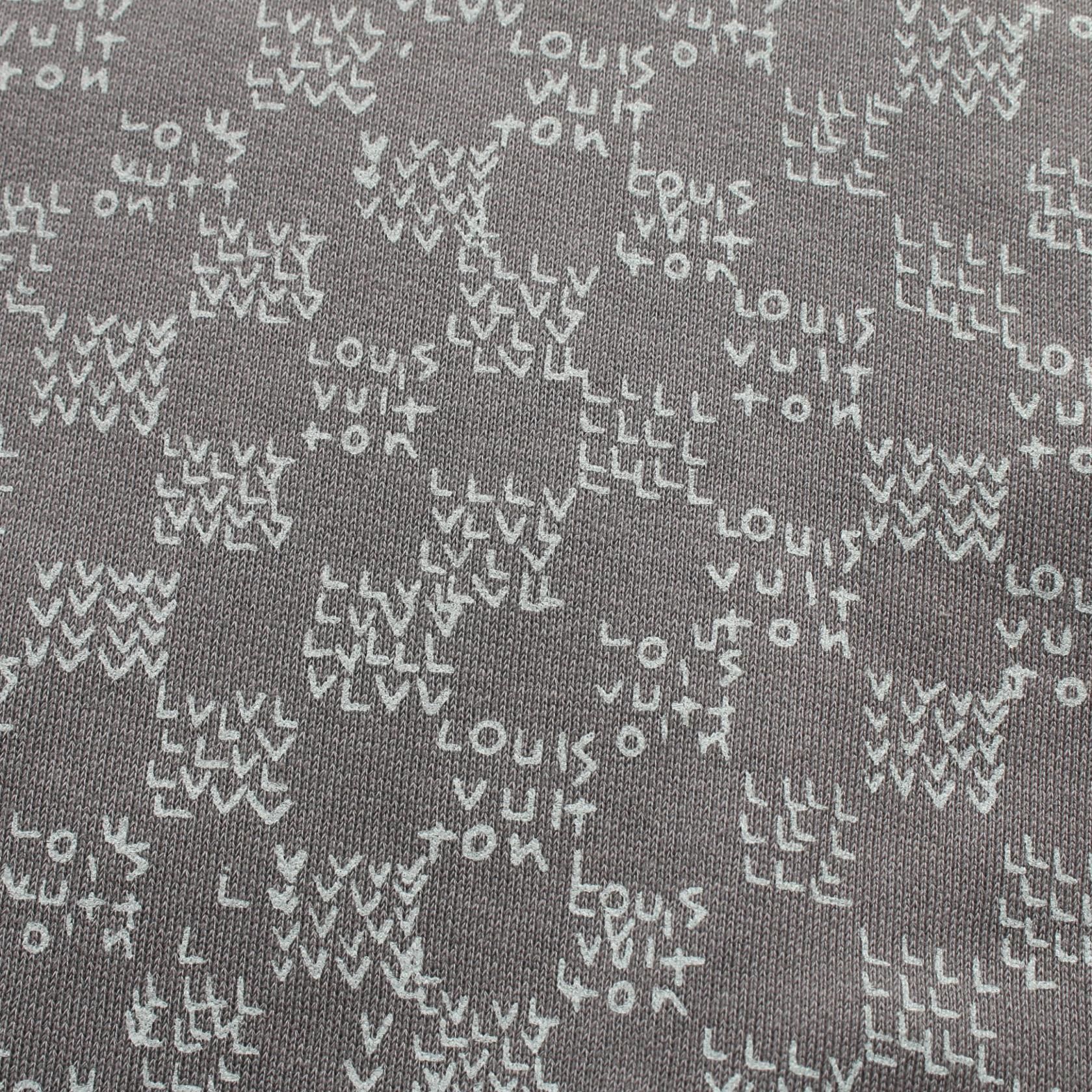 Louis Vuitton Damier Spread Printed Gres Gray Sweat Rm 222m Ihn Hny 11w