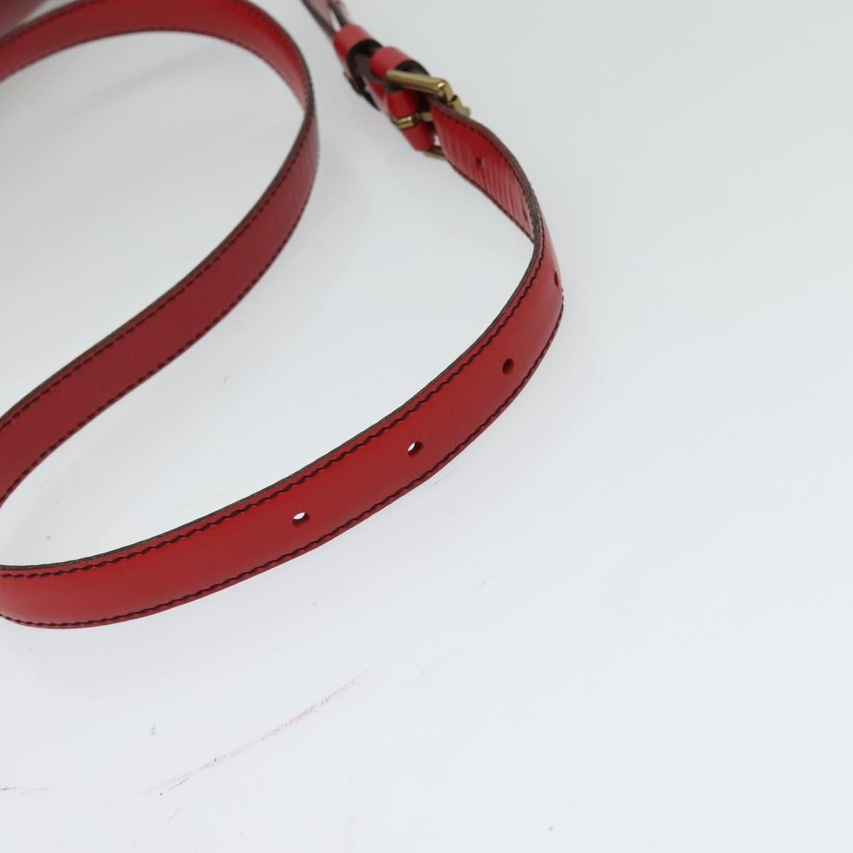 Louis Vuitton Epi Saint Cloud Gm Shoulder Bag Red M 52197 Lv Auth