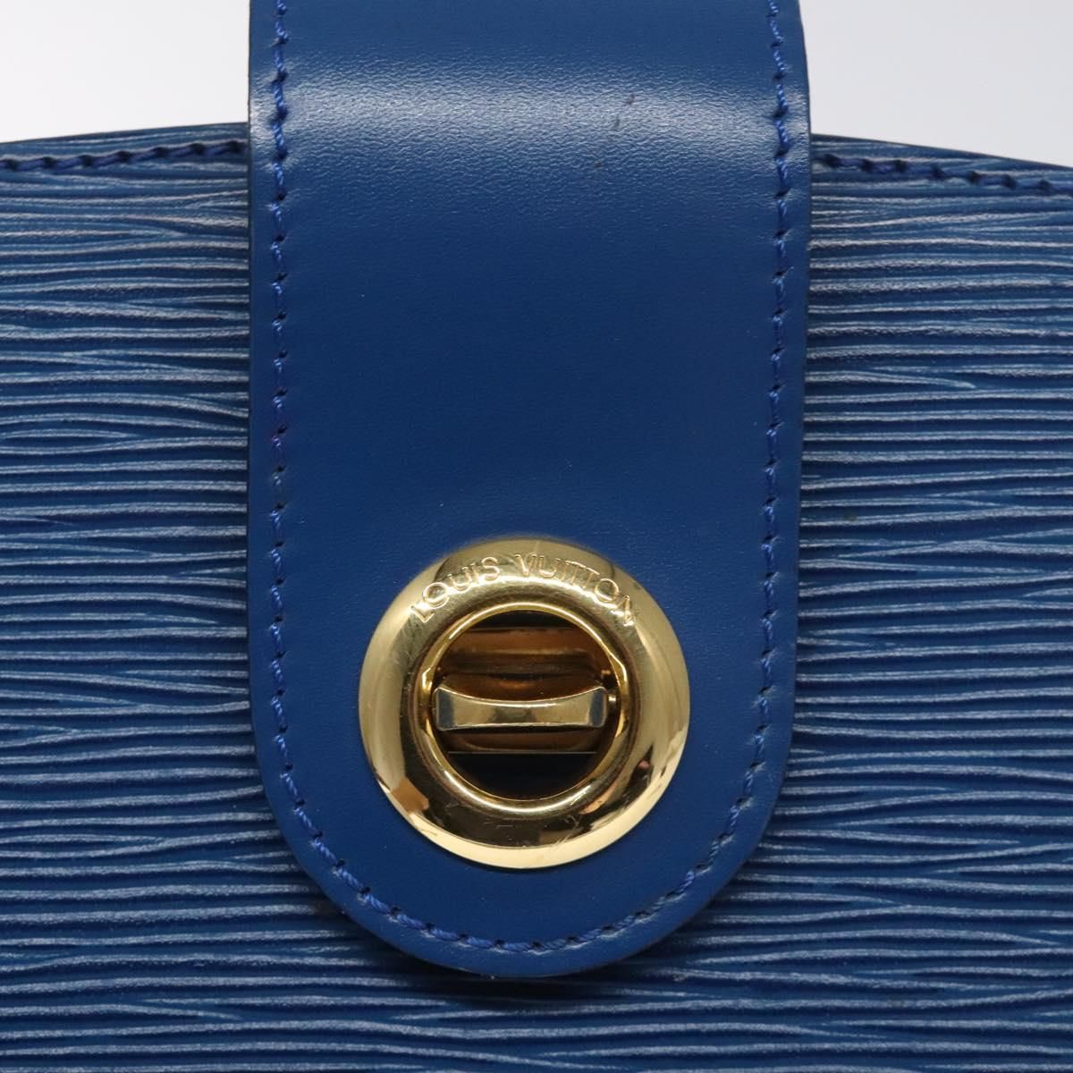 Louis Vuitton Epi Capuchin Shoulder Bag Blue M 52345 Lv Auth
