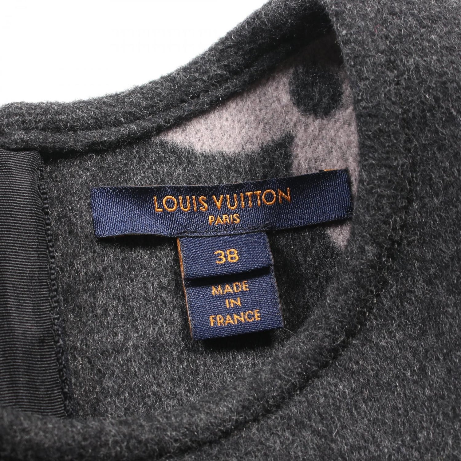 Louis Vuitton Monogram Gray Dress Rw 202w Tuv Fjdr 04