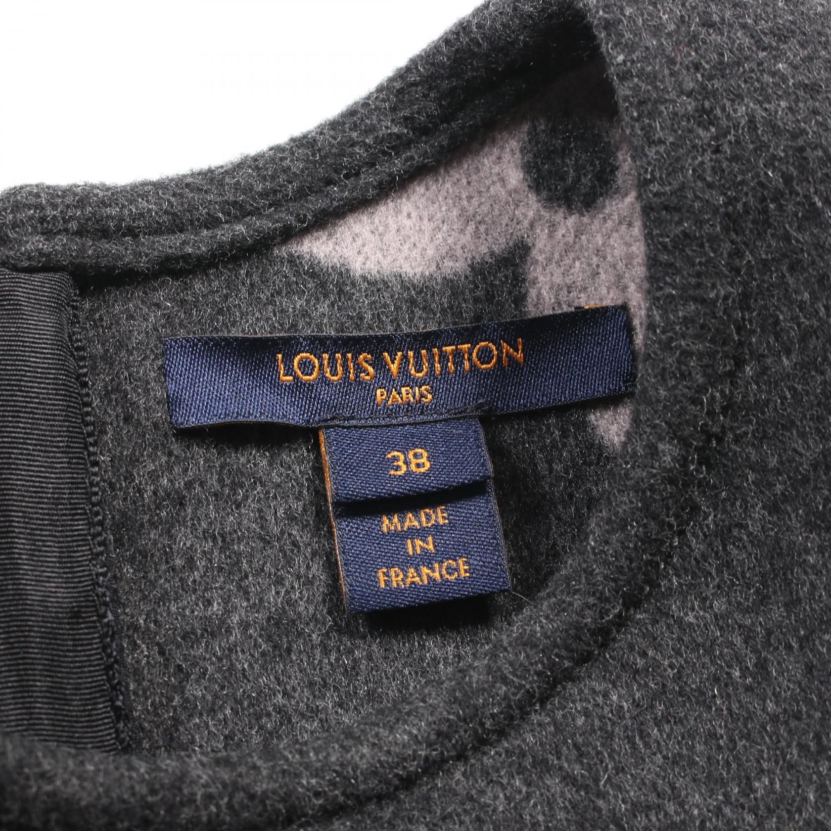 Louis Vuitton Monogram Gray Dress Rw 202w Tuv Fjdr 04