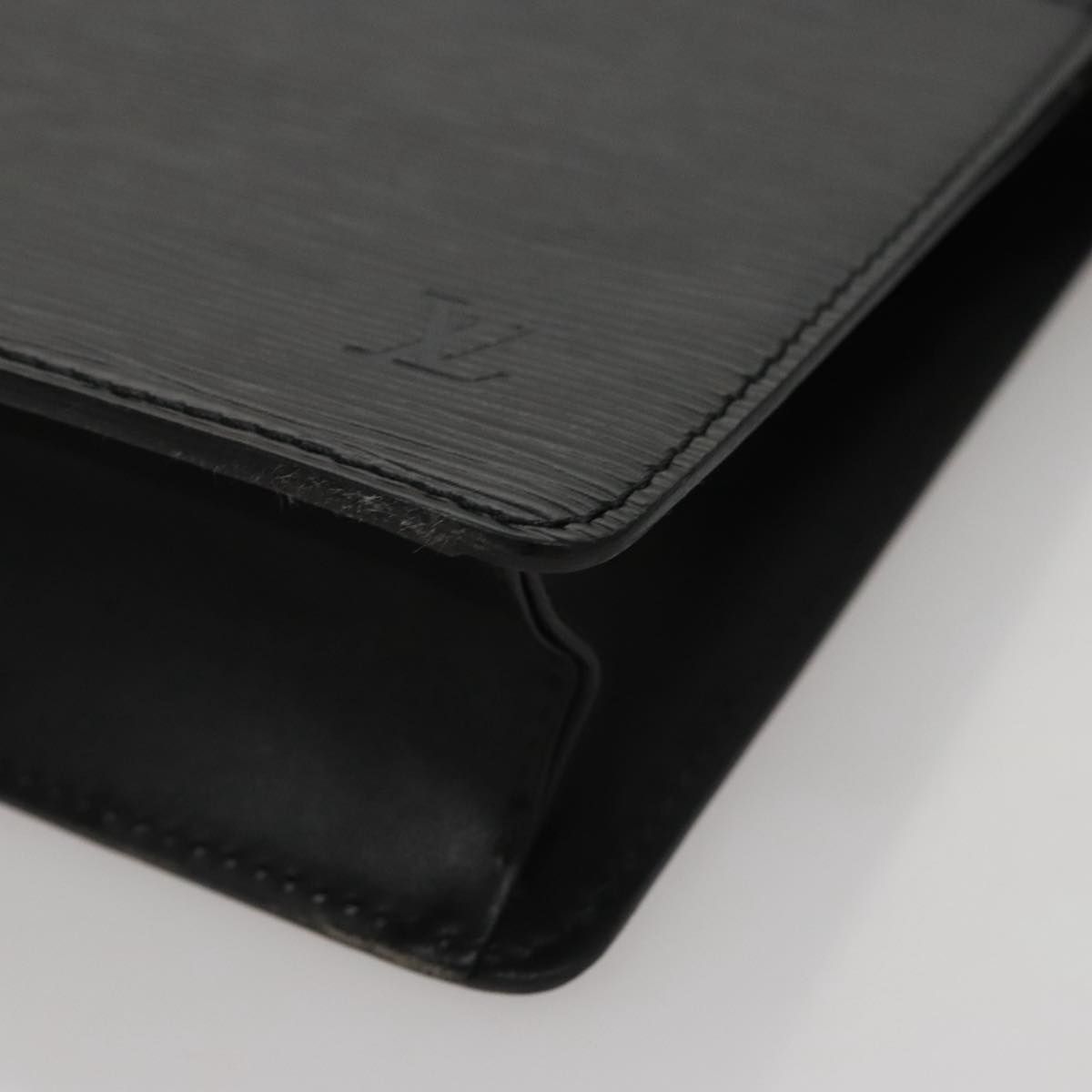 Louis Vuitton Epi Pochette Homme Clutch Bag Black Noir M 52522 Lv Auth