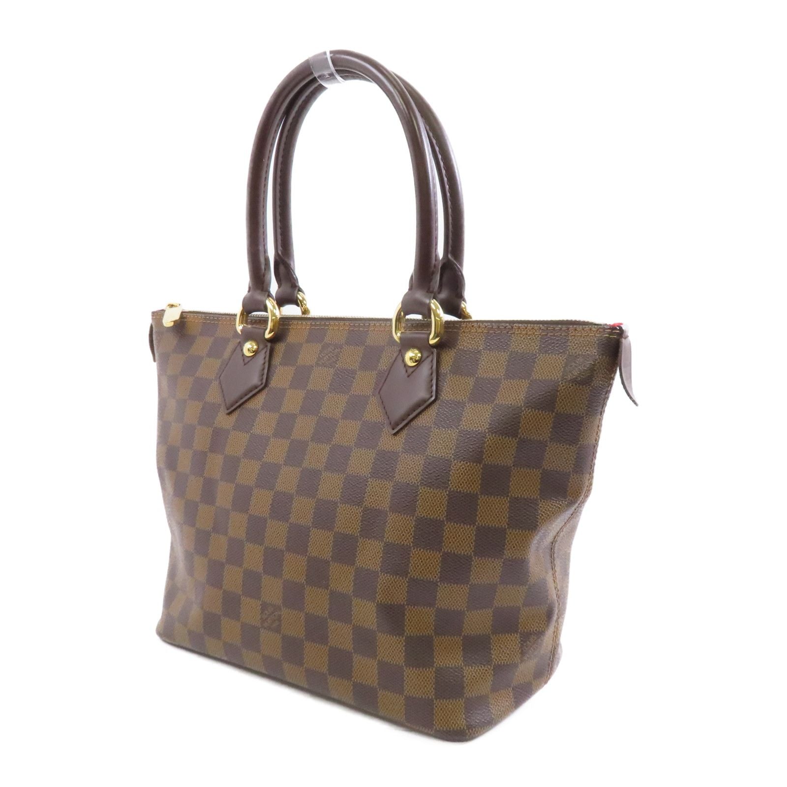 Louis Vuitton Damier Saleya Pm Gold Handbag Red Brown Handbag N 51183