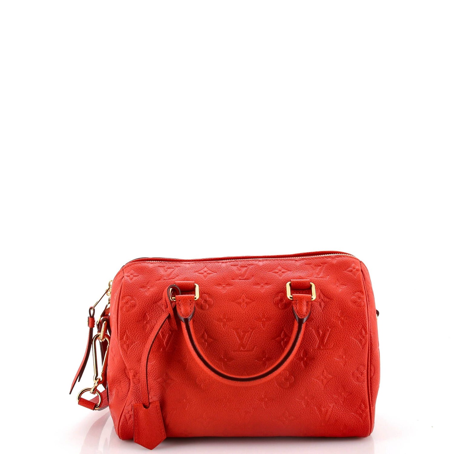 Louis Vuitton Speedy Bandouliere Bag Monogram Empreinte Leather 25