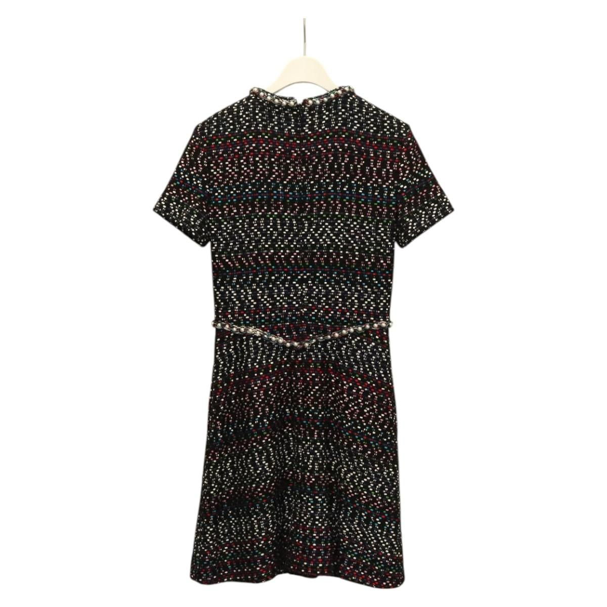 Chanel One Piece Tweed Navy Cc Auth