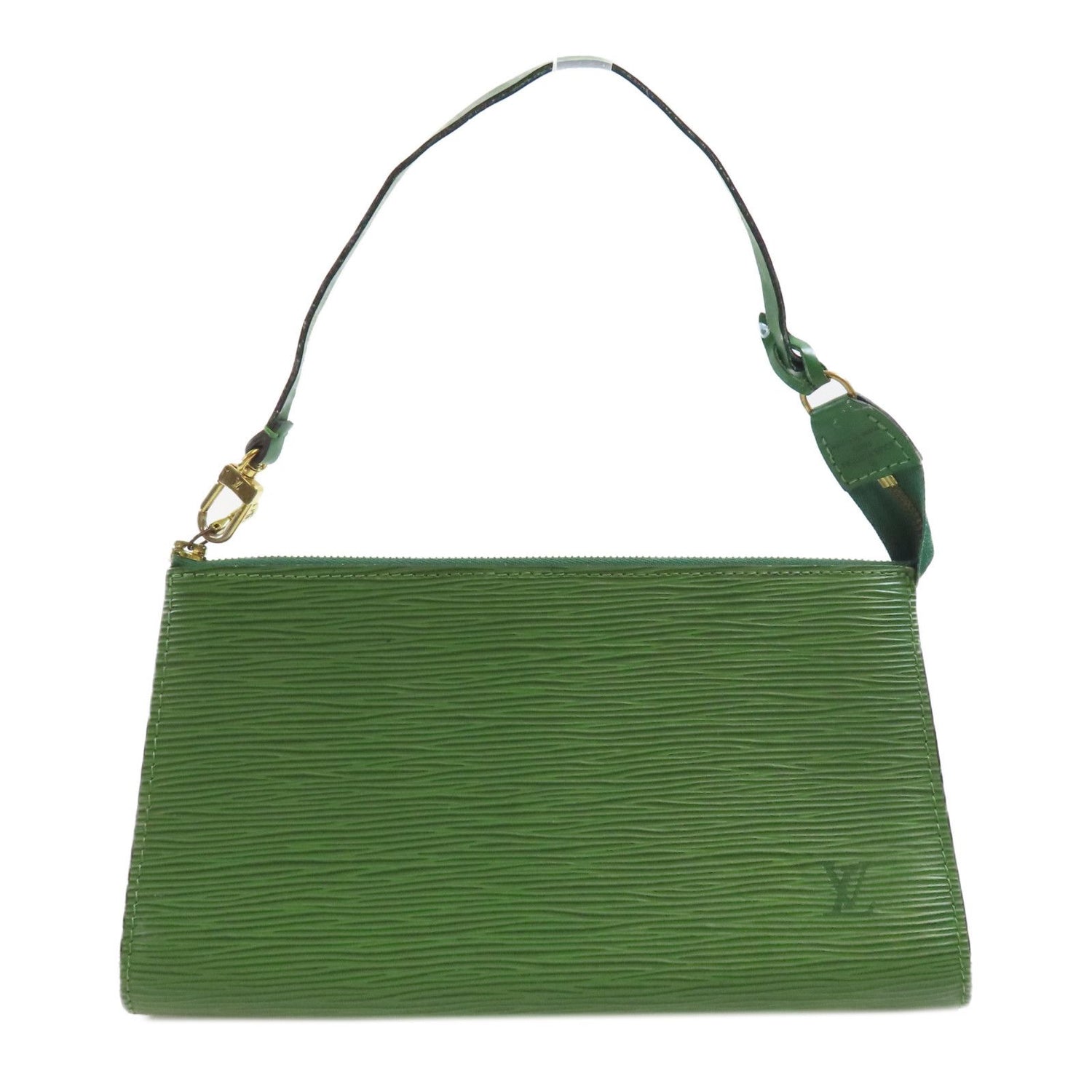 Louis Vuitton Epi Pochette Accessories Kanagi Hand-turned Bag Green Color Green Handbag M 52944