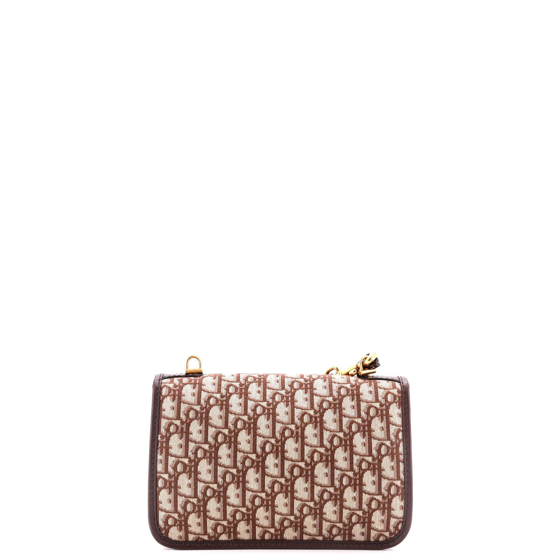 Christian Dior Dioraddict Flap Bag With Strap Oblique Canvas Medium